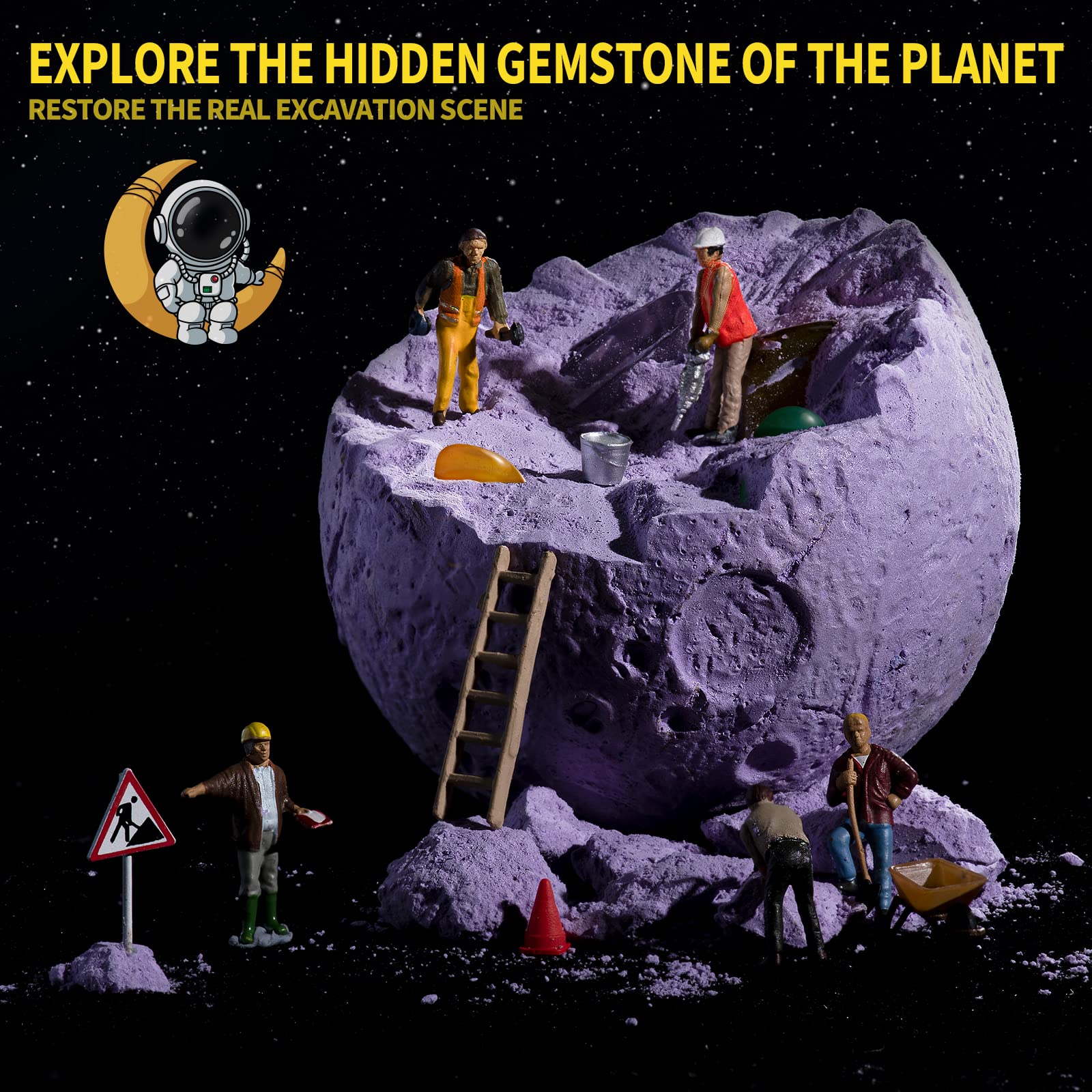 Foto 4 | Venta Internacional - Kit De Excavación De Piedras Preciosas Gobidex Solar System Science Para Niños Mayores De 6 Años