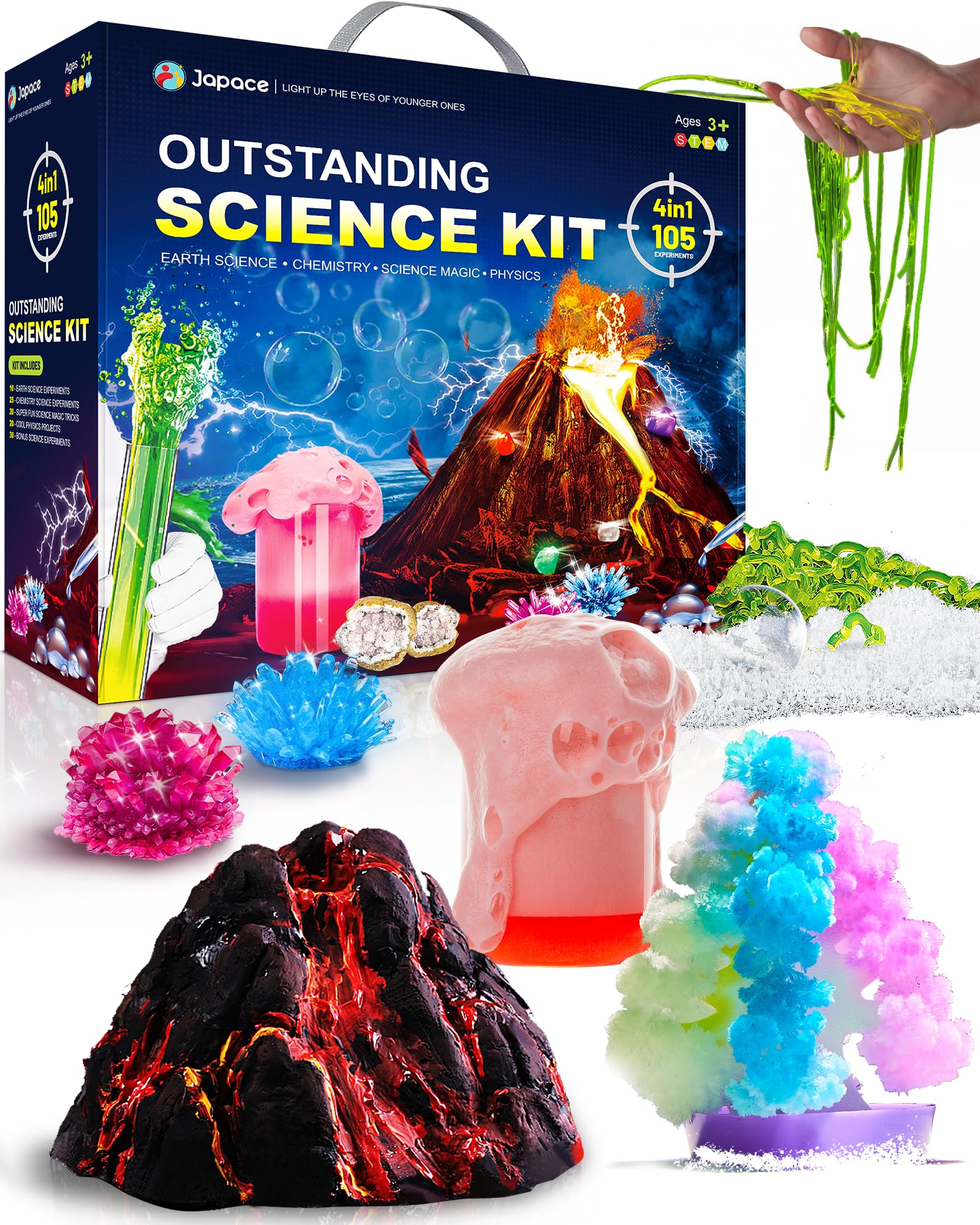 Venta Internacional - Kit Científico Japace 4 En 1 Para Niños De 6 A 14 Años | 105 Experime