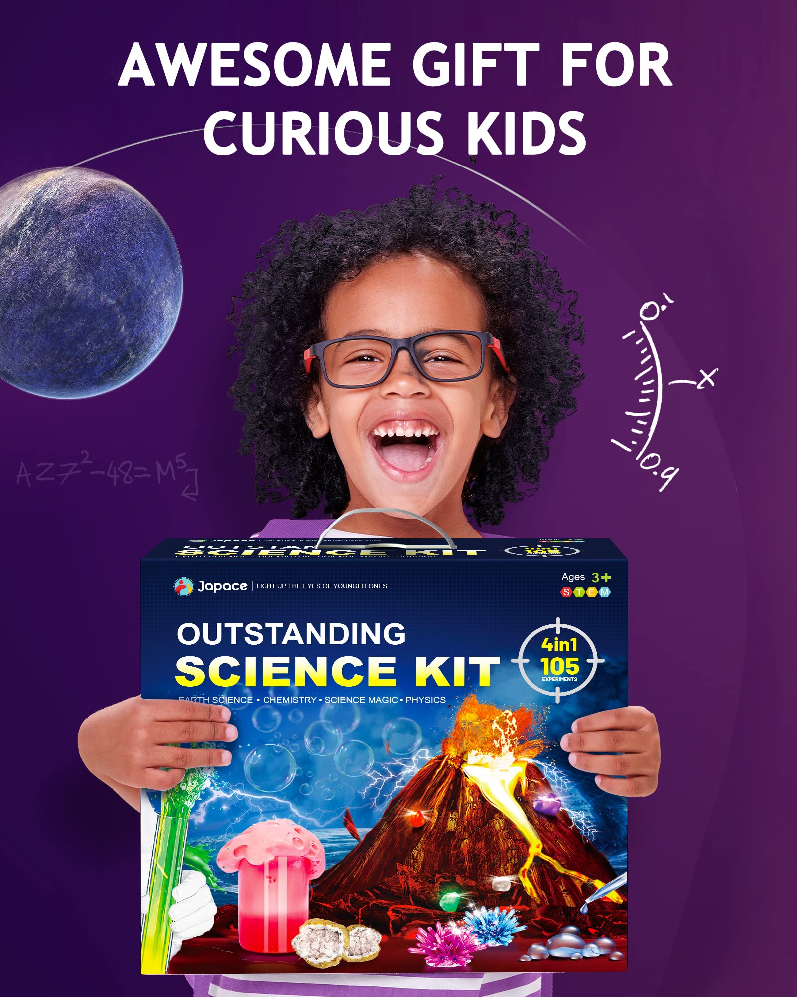 Foto 6 pulgar | Venta Internacional - Kit Científico Japace 4 En 1 Para Niños De 6 A 14 Años | 105 Experime