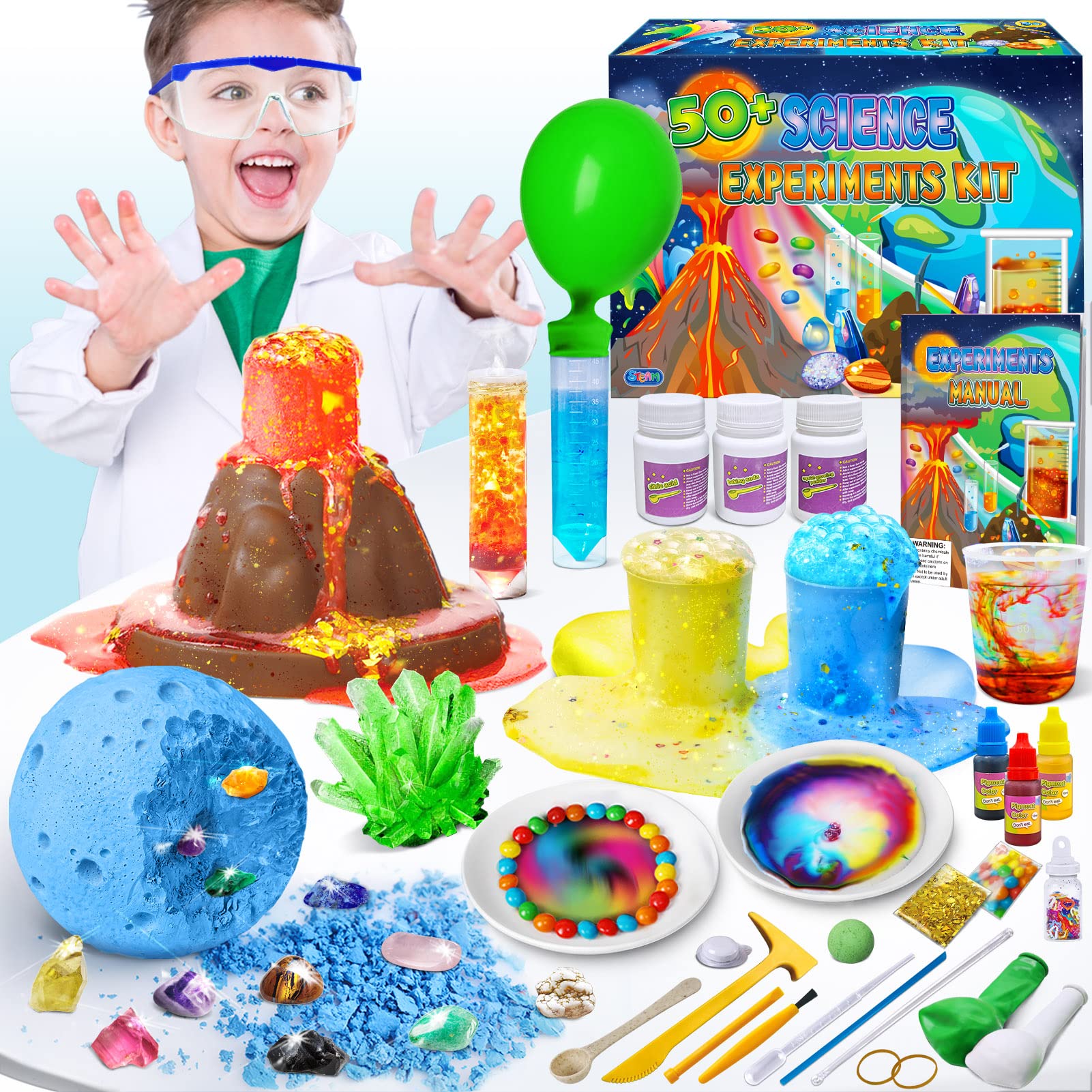 Venta Internacional Kit De Experimentos De Laboratorio Cientifico Unglinga 50 Para Ninos De 4 A 12 Anos Coppel