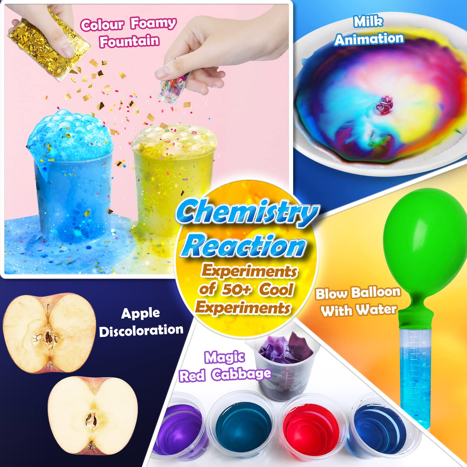 Foto 4 pulgar | Venta Internacional - Kit De Experimentos De Laboratorio Científico Unglinga 50+ Para Niños De 4 A 12 Años