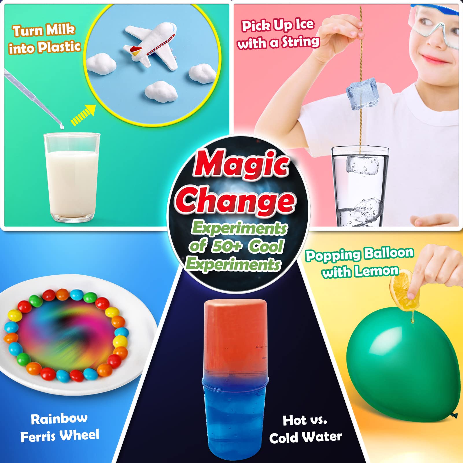 Foto 5 pulgar | Venta Internacional - Kit De Experimentos De Laboratorio Científico Unglinga 50+ Para Niños De 4 A 12 Años