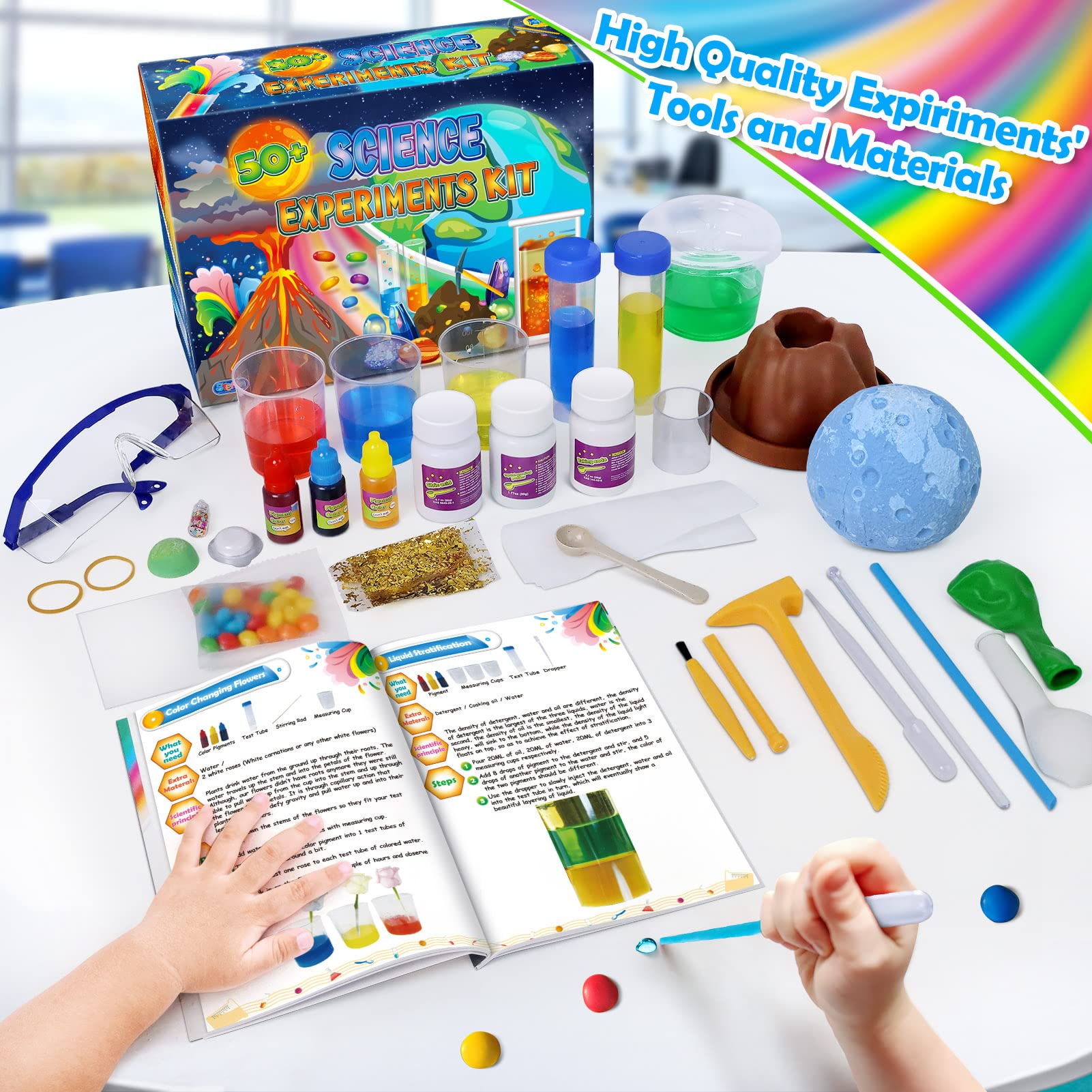 Foto 6 pulgar | Venta Internacional - Kit De Experimentos De Laboratorio Científico Unglinga 50+ Para Niños De 4 A 12 Años