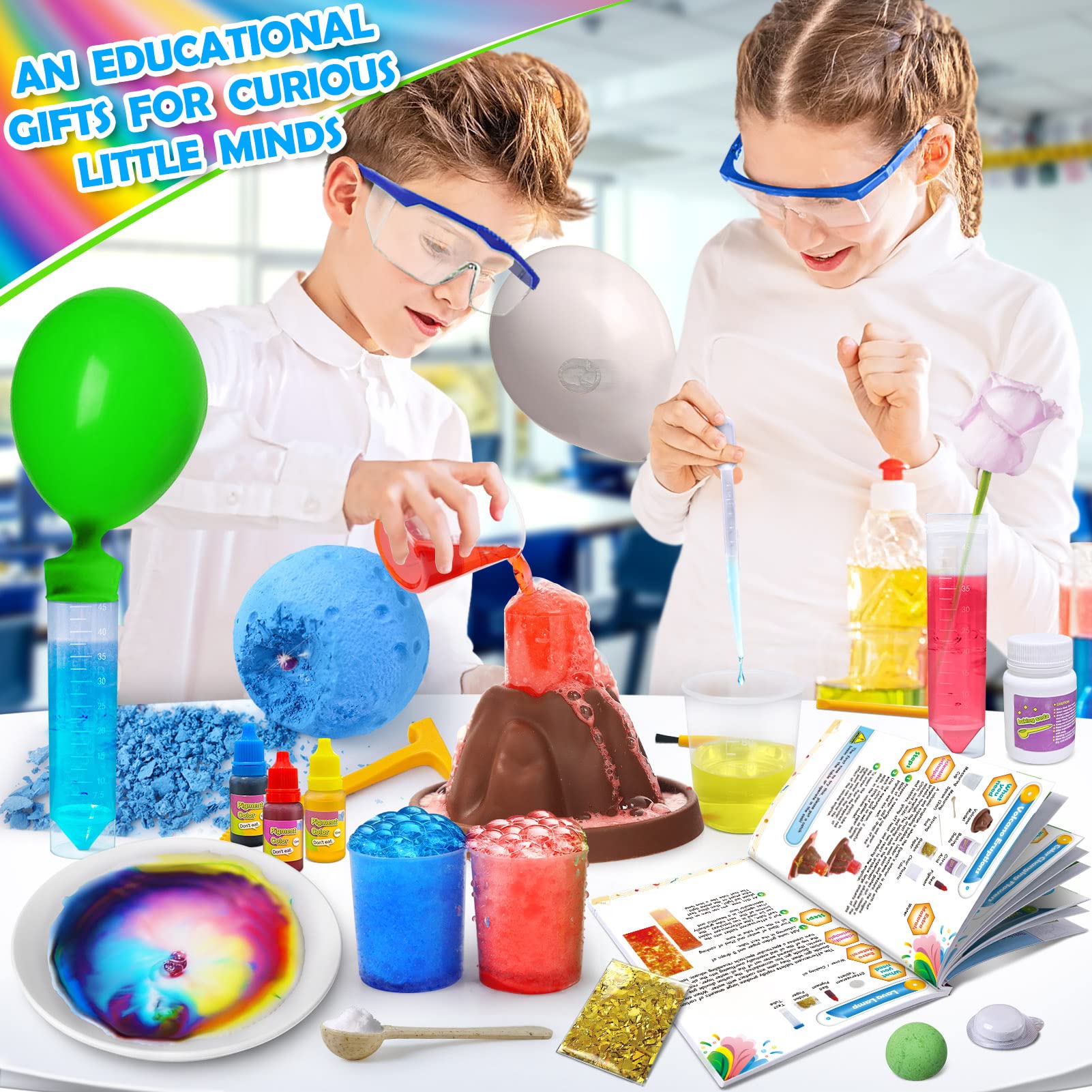 Foto 7 pulgar | Venta Internacional - Kit De Experimentos De Laboratorio Científico Unglinga 50+ Para Niños De 4 A 12 Años