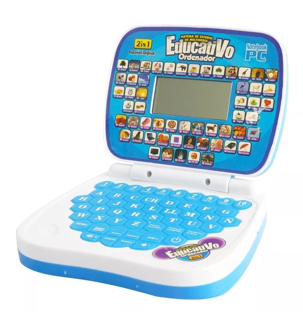 Mini Computadora Bilingüe para Niños con Música y Aprendizaje de Escritura $639