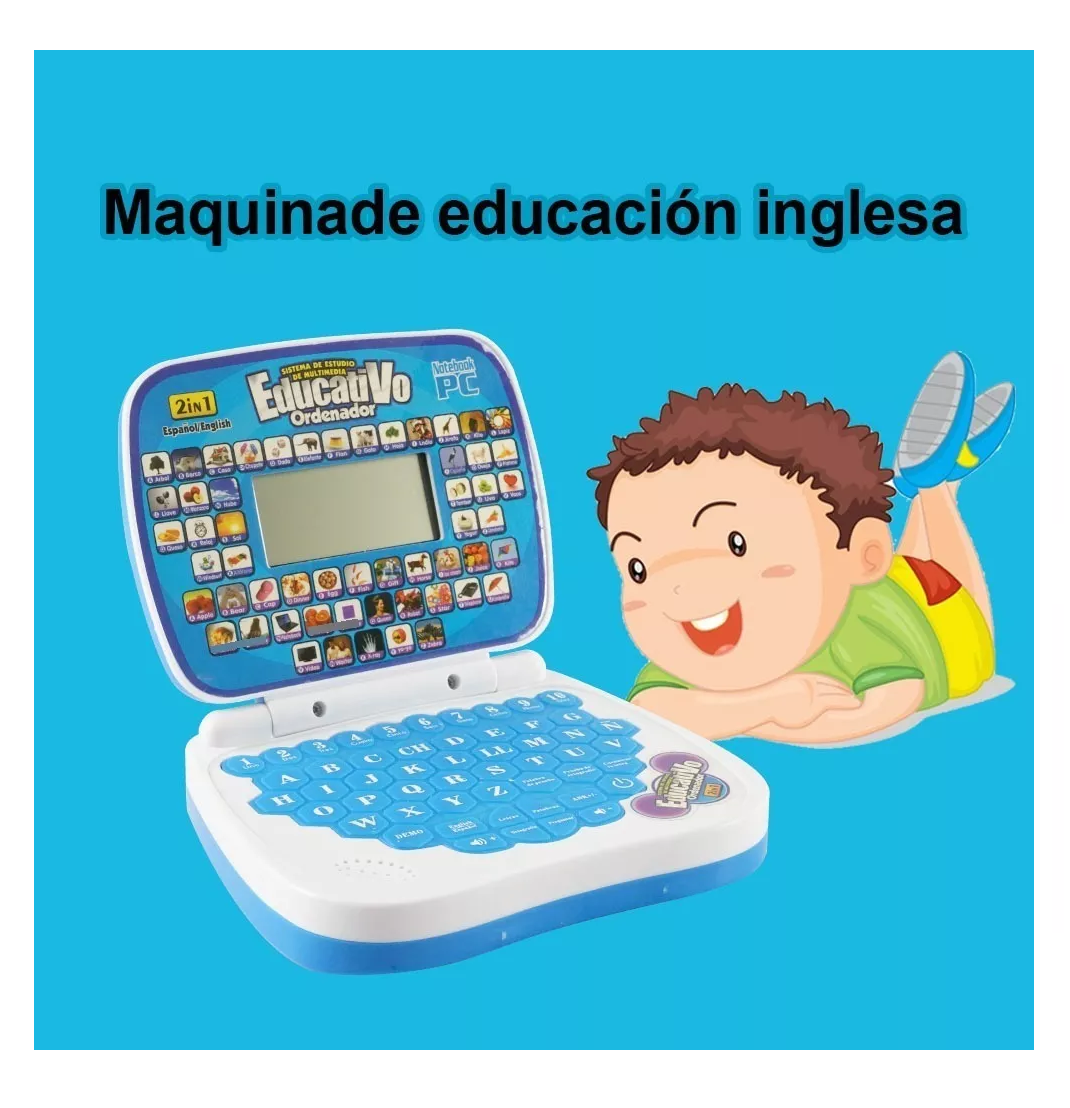 Foto 6 pulgar | Mini Computadora Bilingüe para Niños con Música y Aprendizaje de Escritura