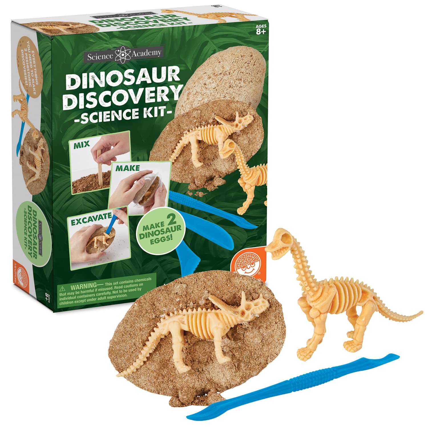 Foto 2 pulgar | Kit De Excavación De Huevos De Dinosaurio Mindware Para Hacer 2 Huevos De Dinosaurio Gigantes Con He - Venta Interna
