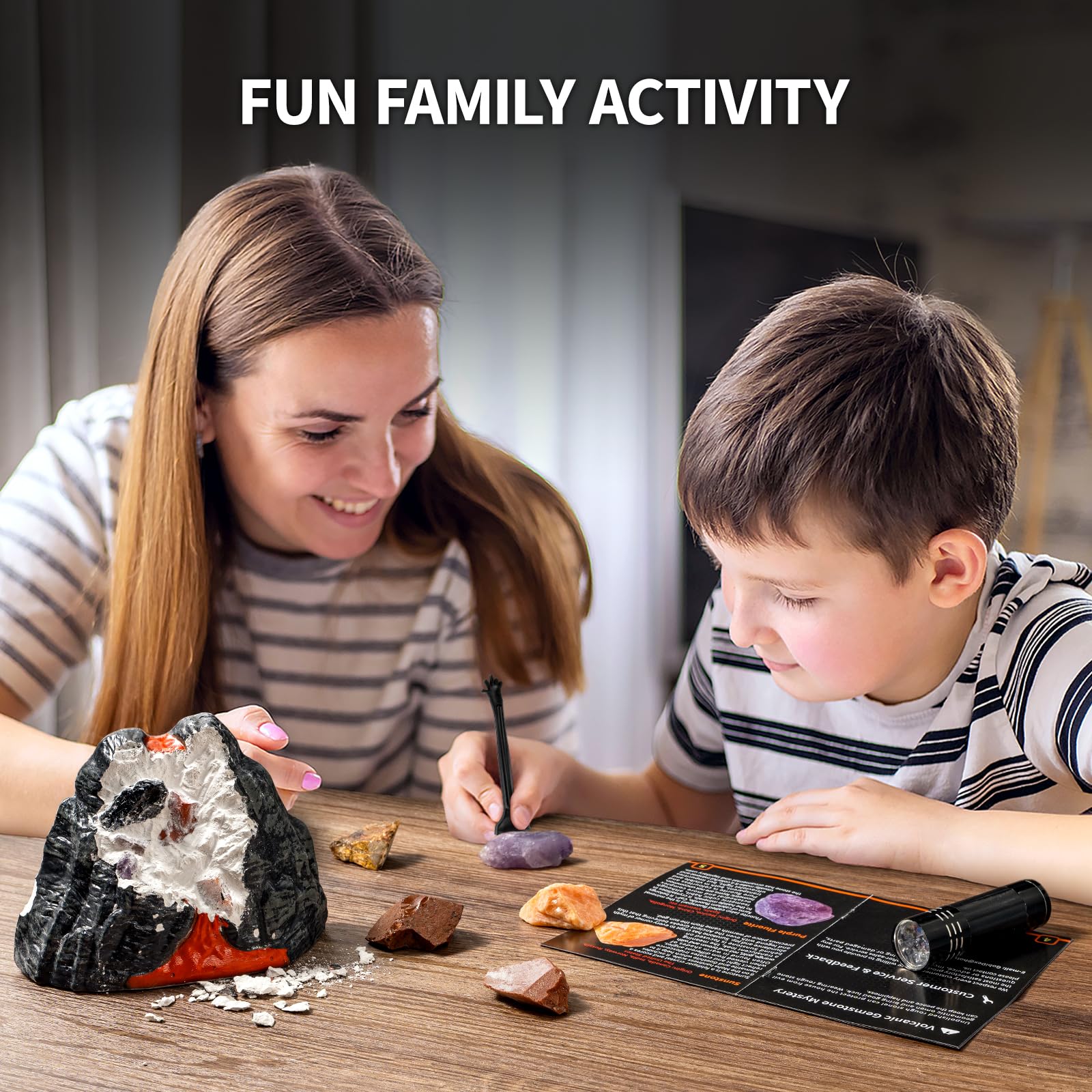 Foto 8 pulgar | Kit Científico Gobidex Volcano Gemstone Dig Para Niños De 6 A 12 Años - Venta Internacional.