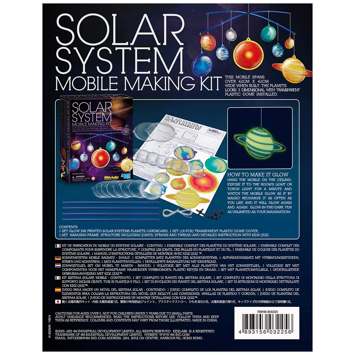 Foto 5 | Kit De Fabricación Móvil Del Sistema Solar De 4 M Que Brilla En La Oscuridad - Venta Internacional.