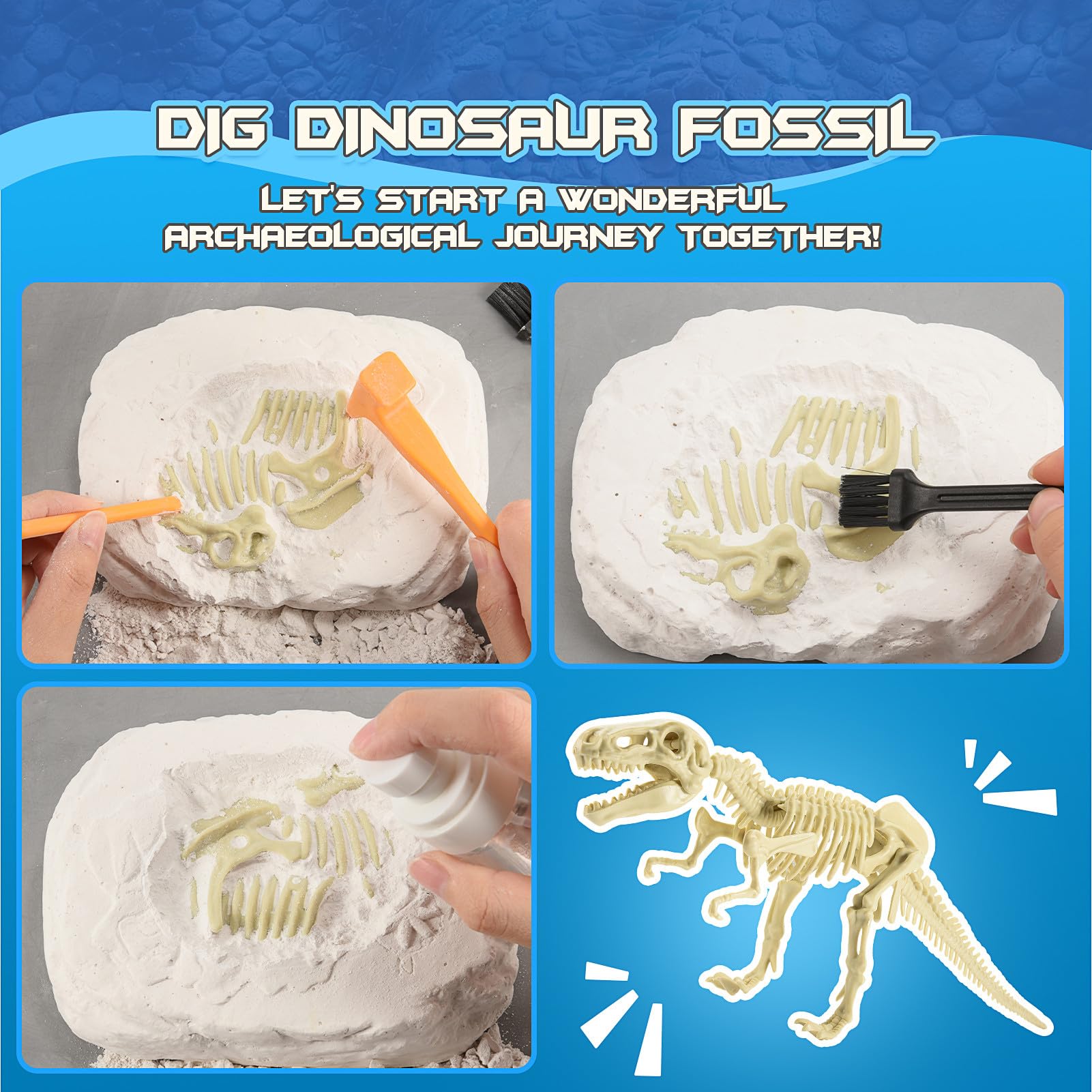 Foto 5 pulgar | Kits De Experimentos Científicos Sobre Dinosaurios Faentwc Para Niños De 5 A 10 Años - Venta Internacional.