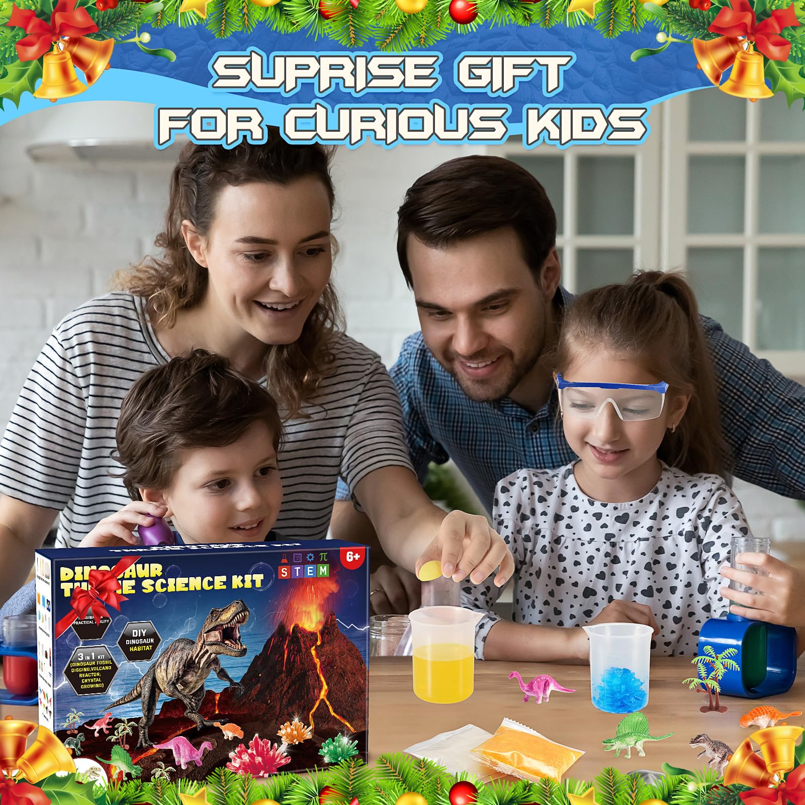 Foto 8 pulgar | Kits De Experimentos Científicos Sobre Dinosaurios Faentwc Para Niños De 5 A 10 Años - Venta Internacional.