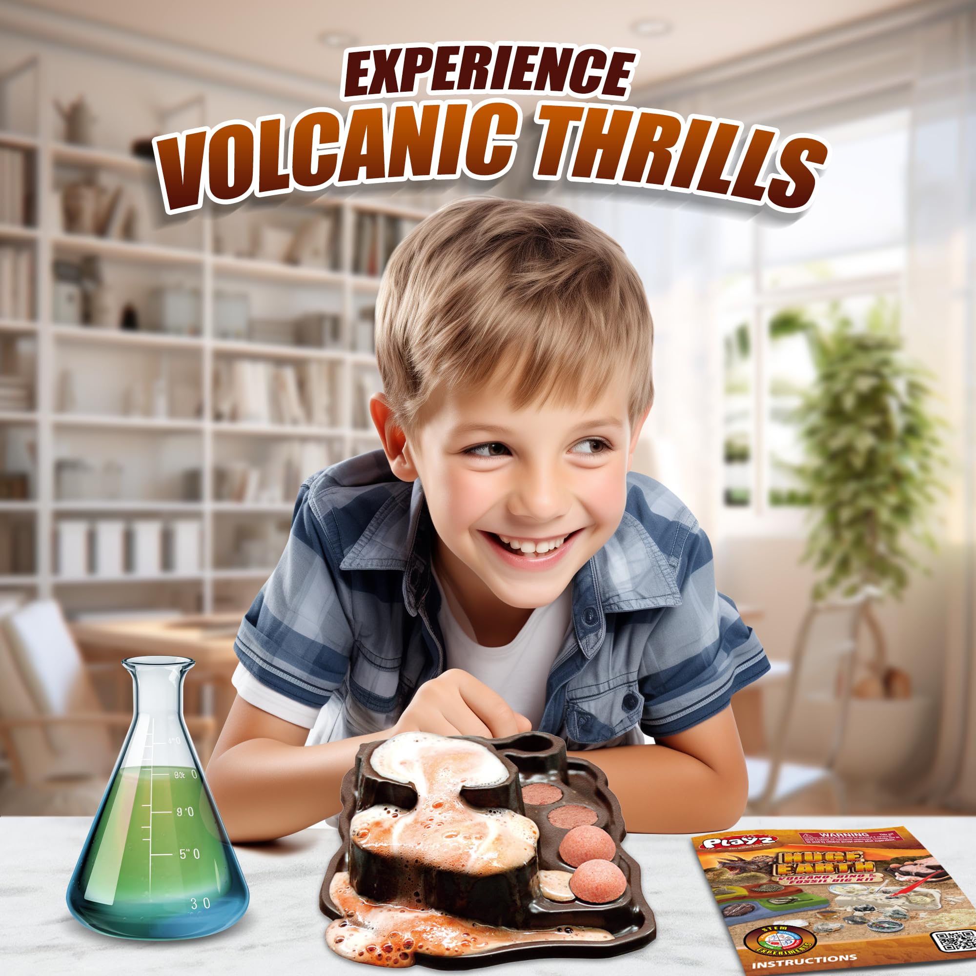 Foto 5 | El Kit Científico Muestra Un Enorme Volcán Terrestre, Dinosaurio Y Excavación Fósil - Venta Internacional.