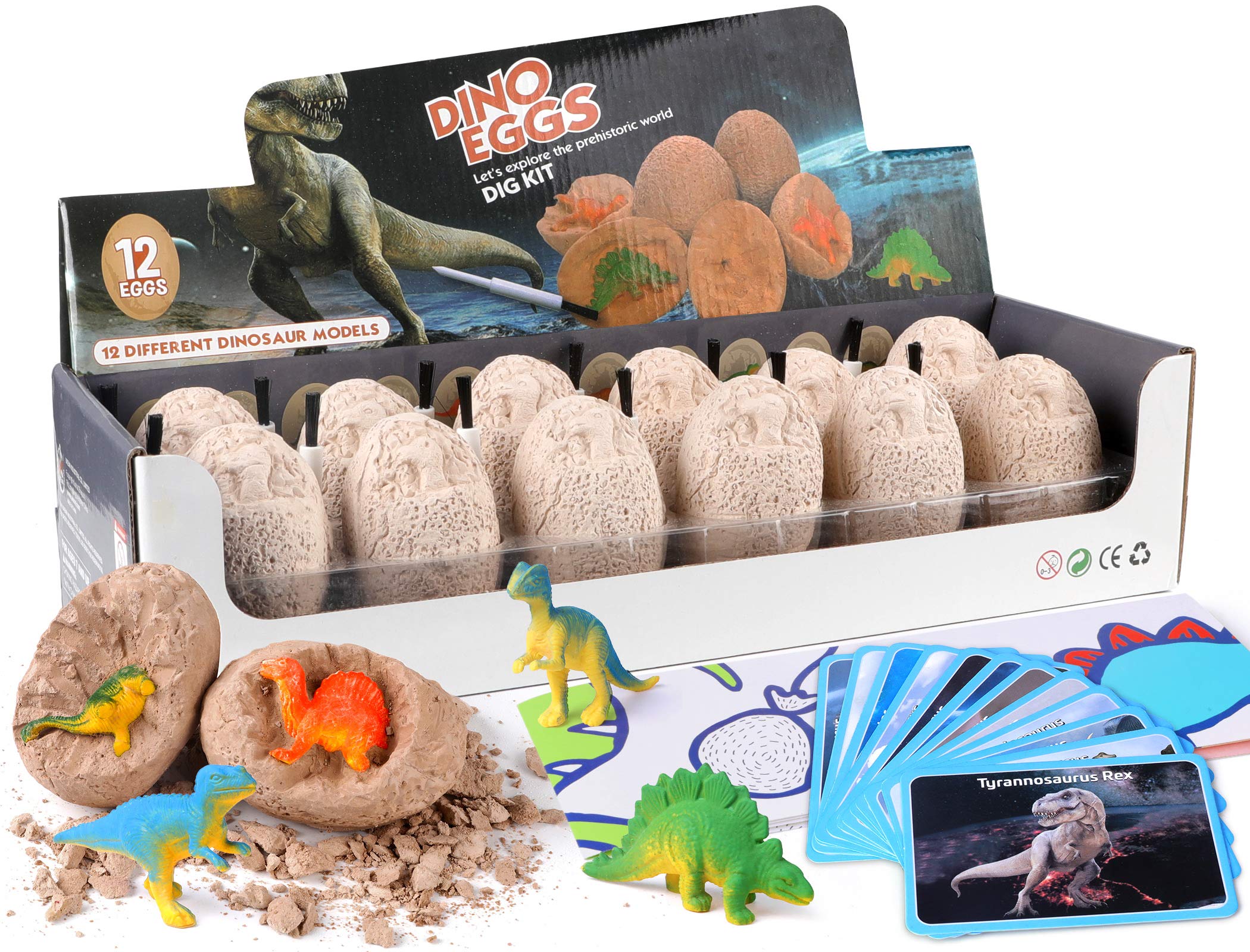Foto 2 pulgar | Kit De Excavación De Huevos De Dinosaurio Witalent Dinosaur Party, Regalo Para Niños - Venta Internacional.