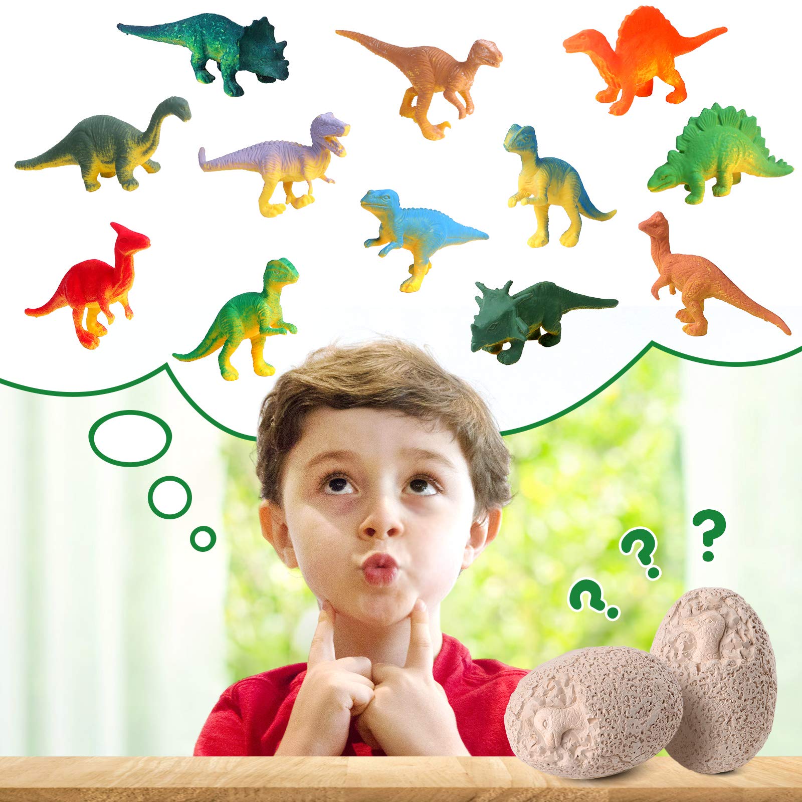Foto 7 pulgar | Kit De Excavación De Huevos De Dinosaurio Witalent Dinosaur Party, Regalo Para Niños - Venta Internacional.