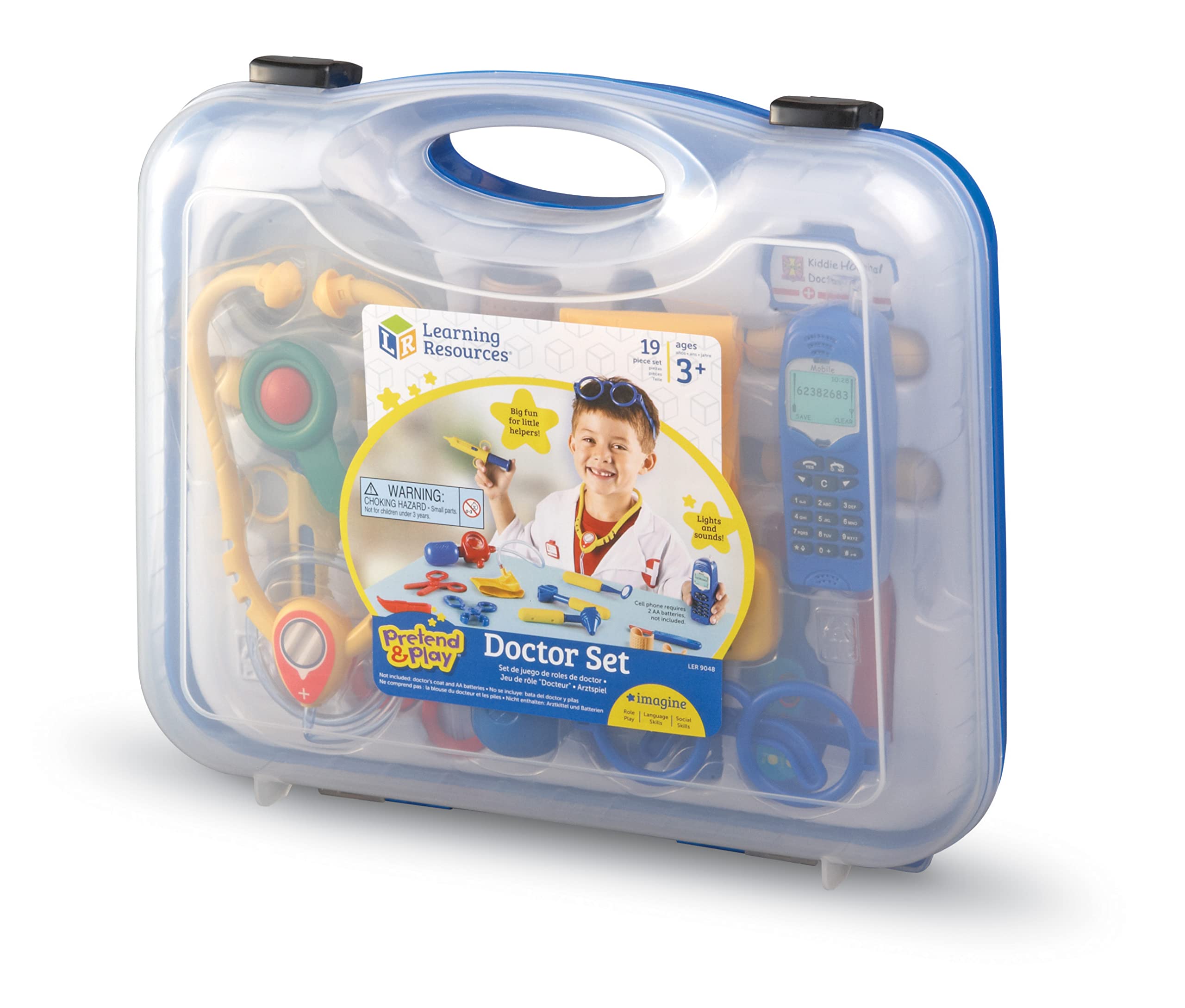 Foto 8 pulgar | Set Doctor Learning Resources Pretend & Play Azul, 19 Piezas - Venta Internacional.
