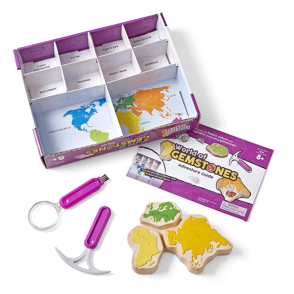Foto 6 | Kit De Excavación De Gemas Hand2mind World Of Gemstones Con 8 Gemas Reales - Venta Internacional.