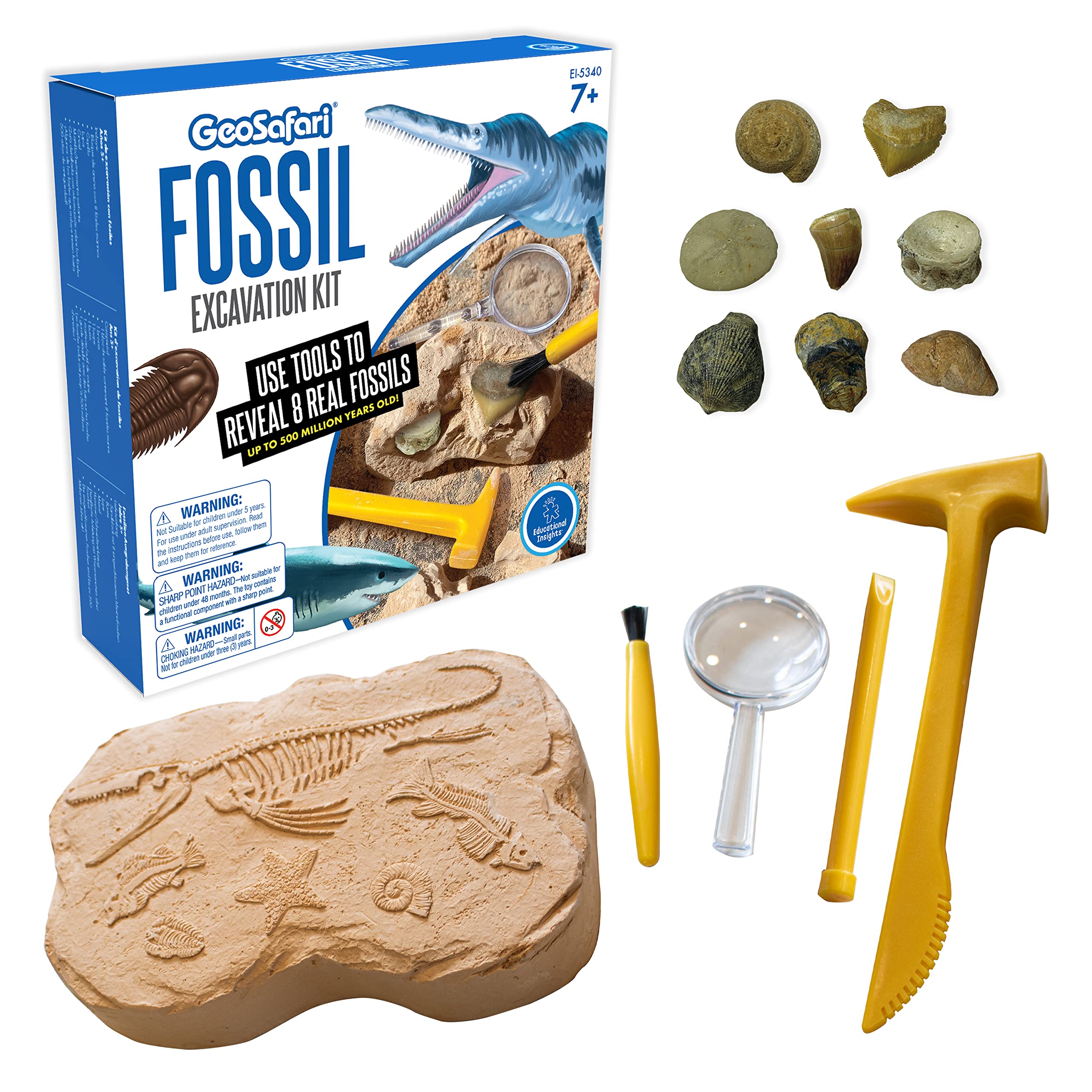Foto 2 pulgar | Kit De Excavación De Fósiles: Información Educativa Geosafari Kids 7+ - Venta Internacional.