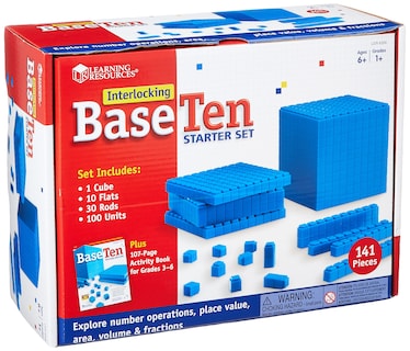 Foto 2 | Base Ten Starter Set Learning Resources 141 Piezas Para Más De 6 Años - Venta Internacional.
