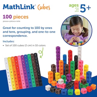 Foto 6 | Juego de 100 Actividades Stem Recursos de Aprendizaje de Mathlink Cubes - Venta Internacional