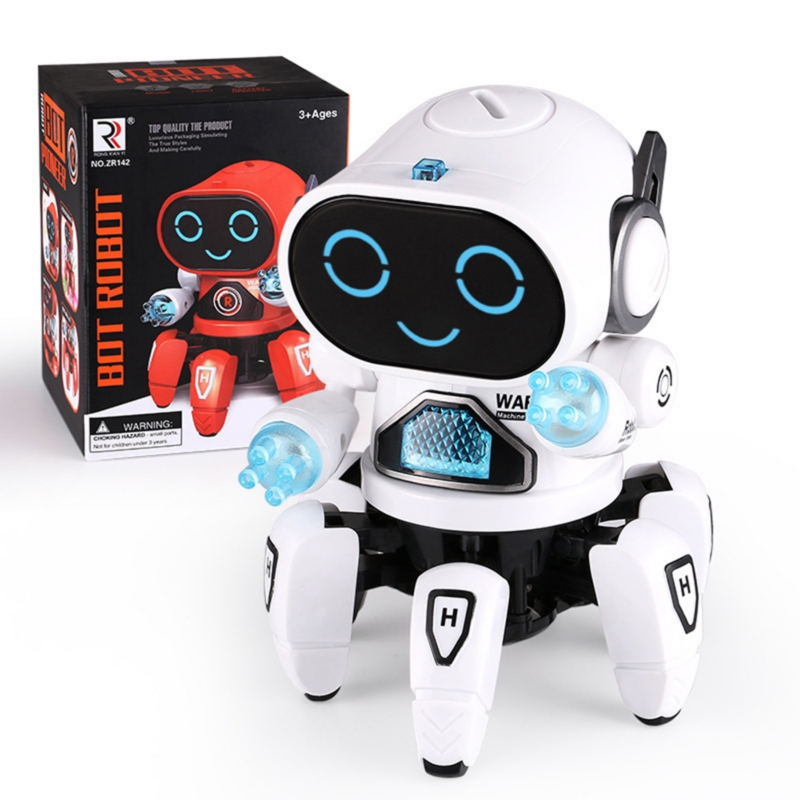 Robot Toy Dancer Spider Con Luces Led Para Niños, Color Blanco - Venta Internacional.