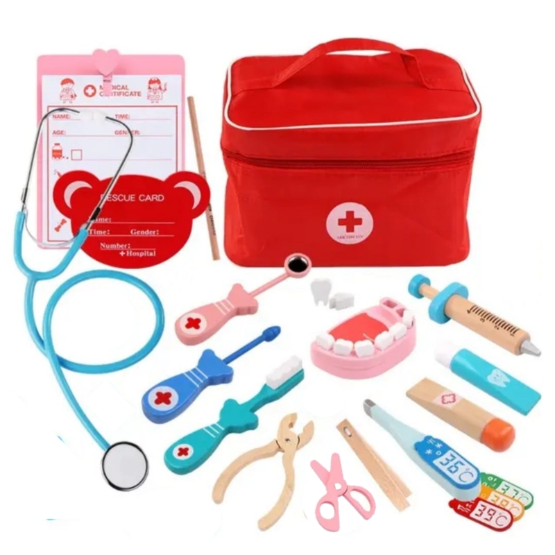 Foto 2 pulgar | Set De Juego Educativo Doctor Dentist Wood Para Niños - Venta Internacional.