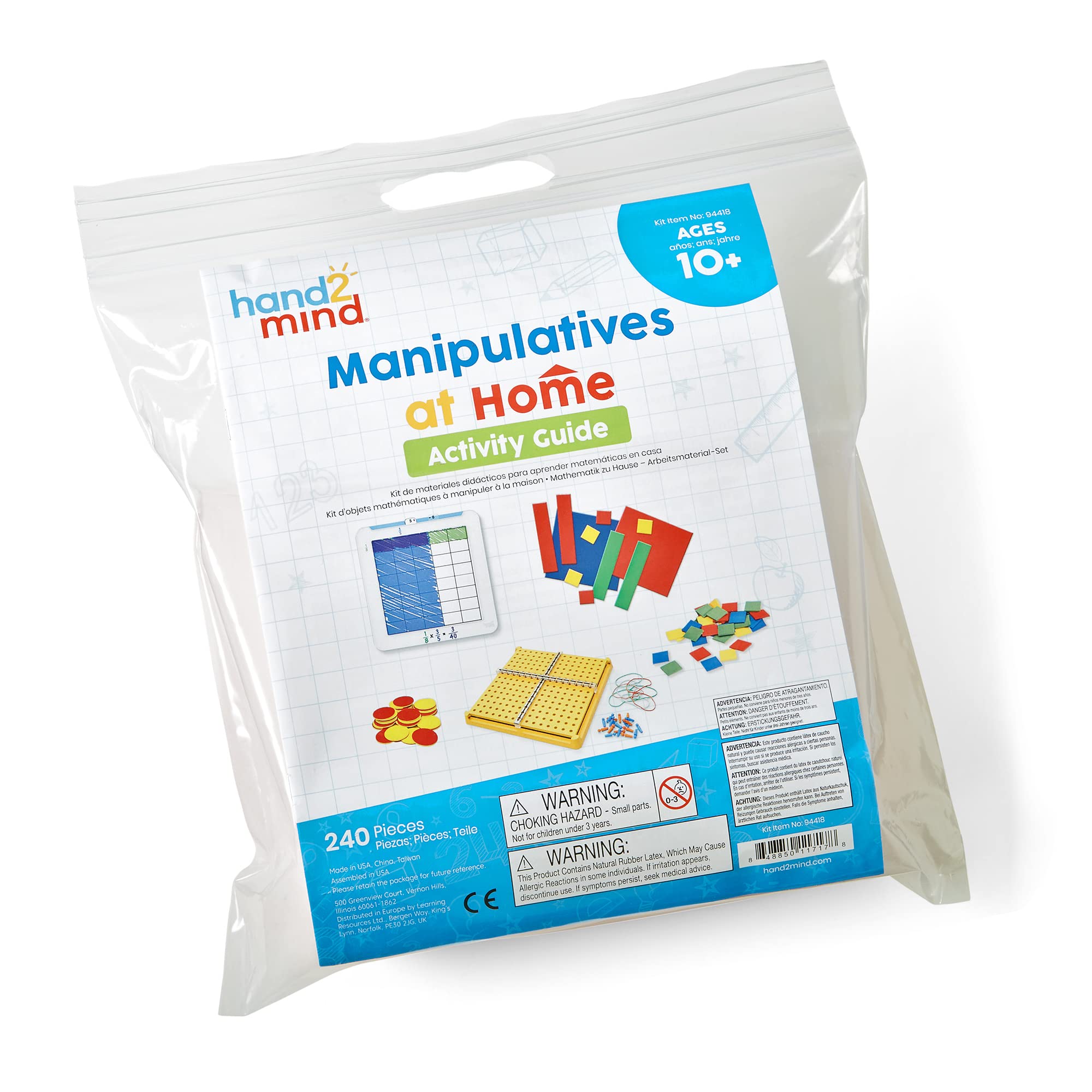 Foto 3 pulgar | Kit De Manipulación Matemática Hand2mind Para Grados 6-8 Con Fichas De Álgebra - Venta Internacional