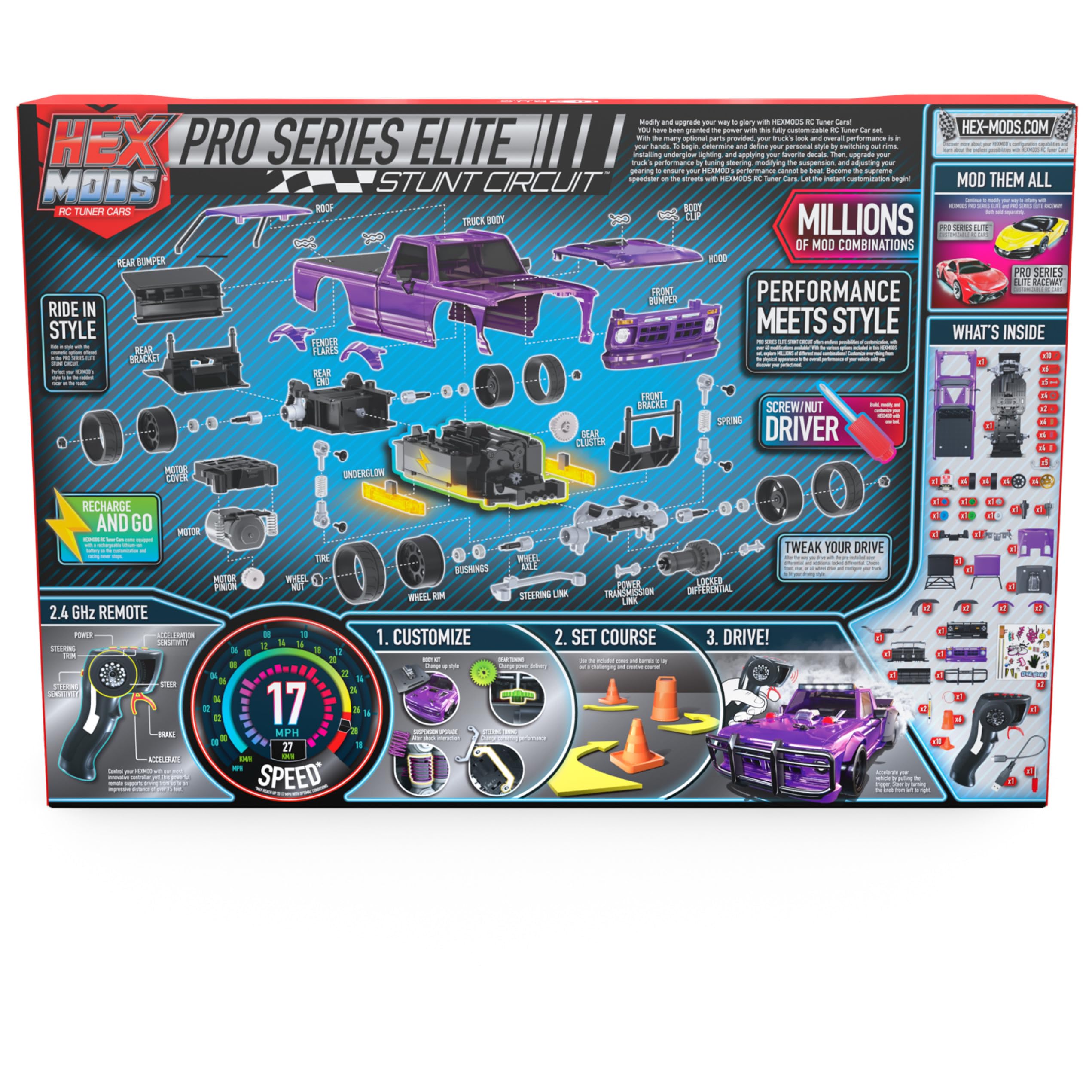 Foto 6 pulgar | Coche a Control Remoto Hexbug Hexmods Pro Series Elite Stunt - Venta Internacional