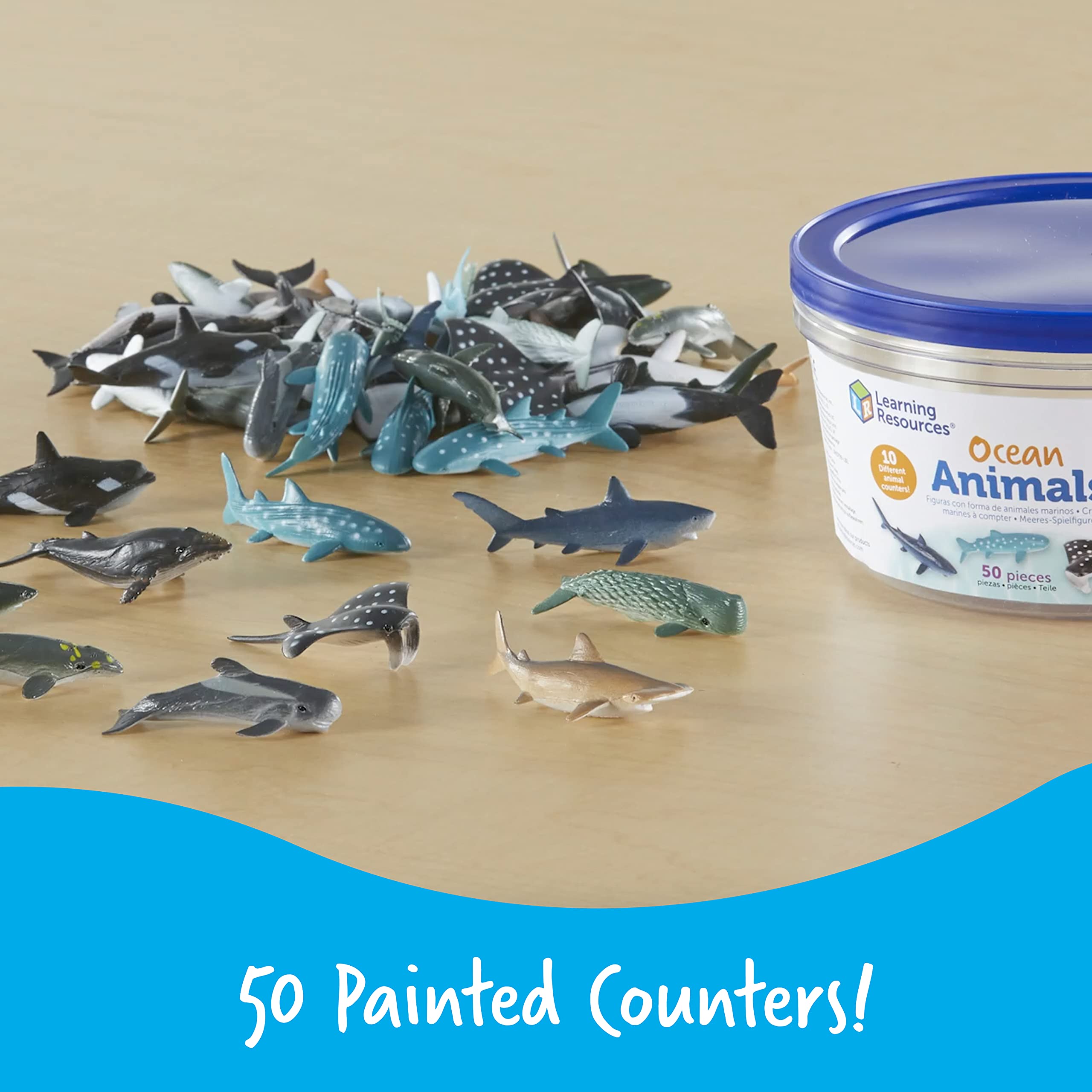 Foto 4 | Figuras Learning Resources Animales del Océano 50 Piezas-Venta Internacional