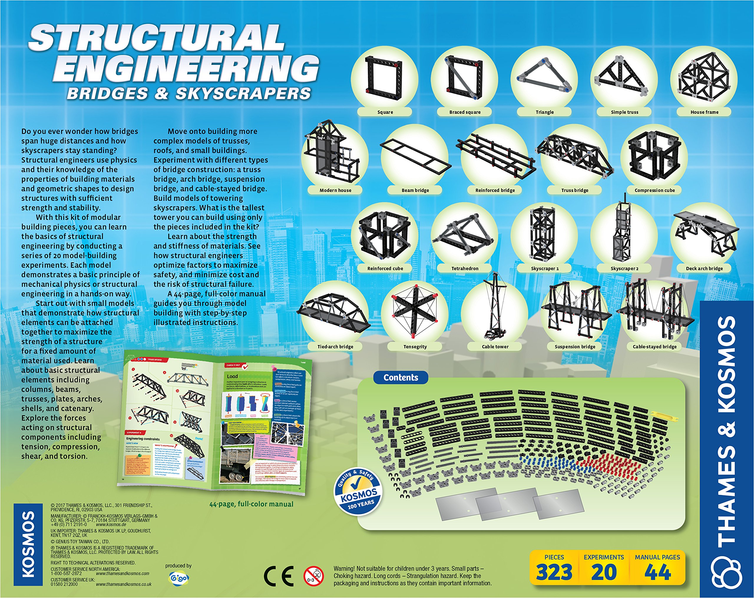 Foto 4 pulgar | Kit de Ciencia e Ingeniería Thames & Kosmos Structural Engineering: Puentes Y Rascacielos - Venta Internacional