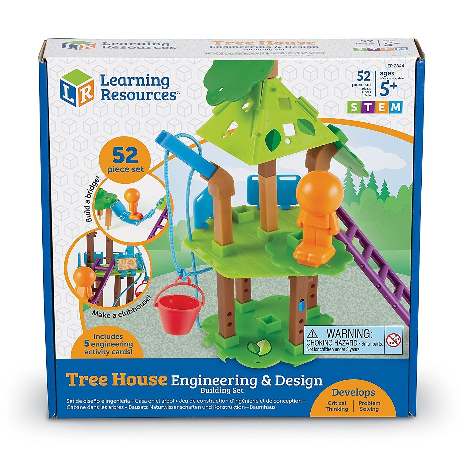 Foto 5 pulgar | Set de Construcción Learning Resources Tree House Engineering 52 Piezas - Venta Internacional