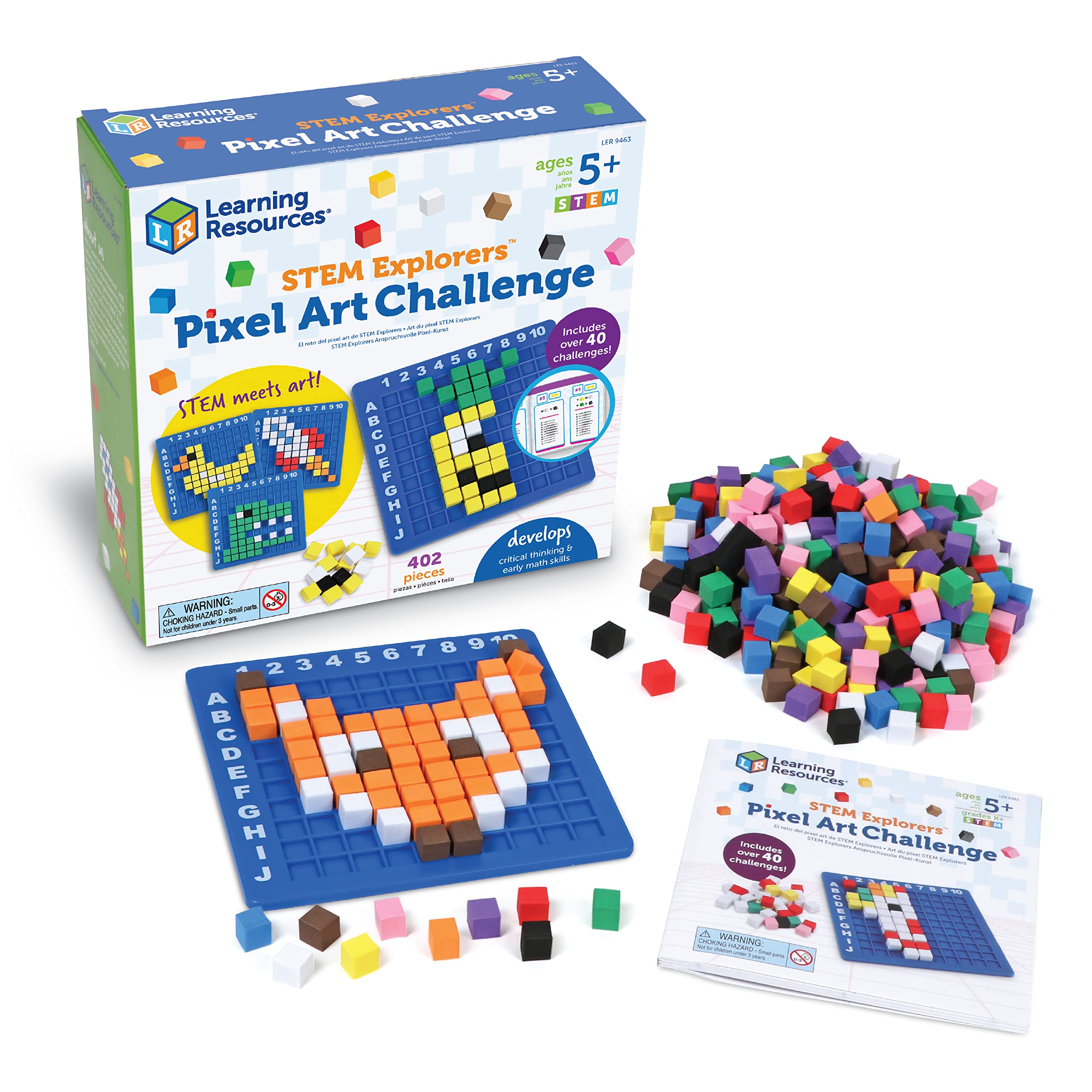 Foto 2 pulgar | Toy Learning Resources Stem Explorers Pixel Art Challenge - Venta Internacional