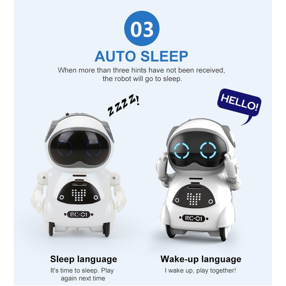 Foto 4 pulgar | Smart Pocket Robot Mini Walk Music Dance Light Para Niños - Venta Internacional