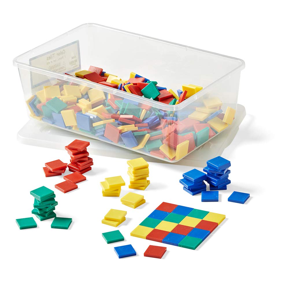Baldosas Cuadradas De Plástico De Colores Hand2mind De Math Manipulatives - Venta Internacional.