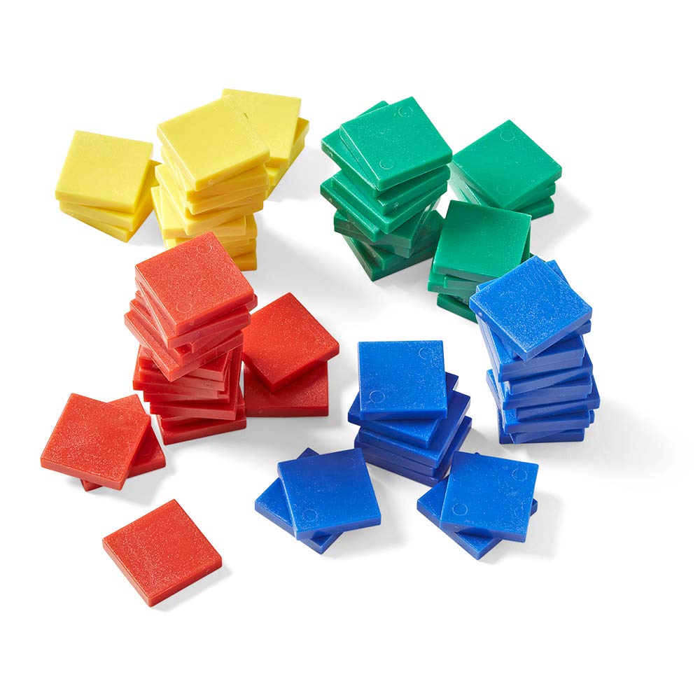 Foto 4 | Baldosas Cuadradas De Plástico De Colores Hand2mind De Math Manipulatives - Venta Internacional.