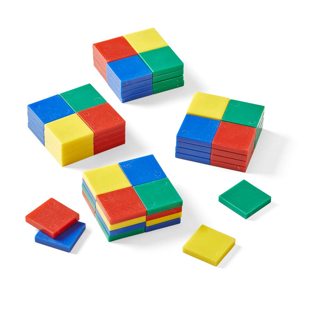Foto 5 | Baldosas Cuadradas De Plástico De Colores Hand2mind De Math Manipulatives - Venta Internacional.