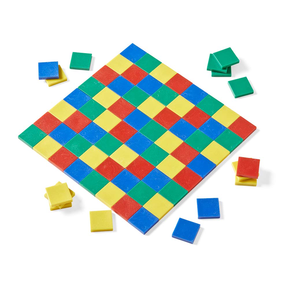 Foto 7 | Baldosas Cuadradas De Plástico De Colores Hand2mind De Math Manipulatives - Venta Internacional.