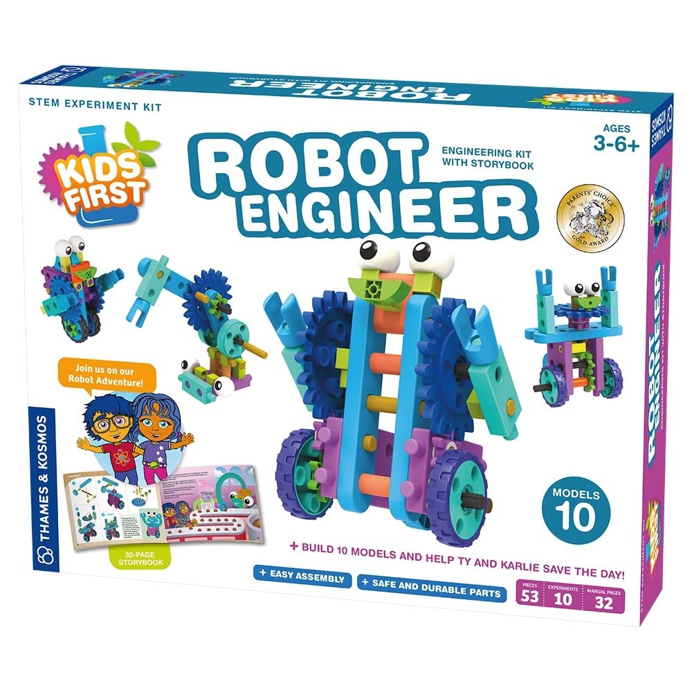 Kit De Experimentos Stem: El Primer Ingeniero De Robots De Thames & Kosmos Kids - Venta Internacional.