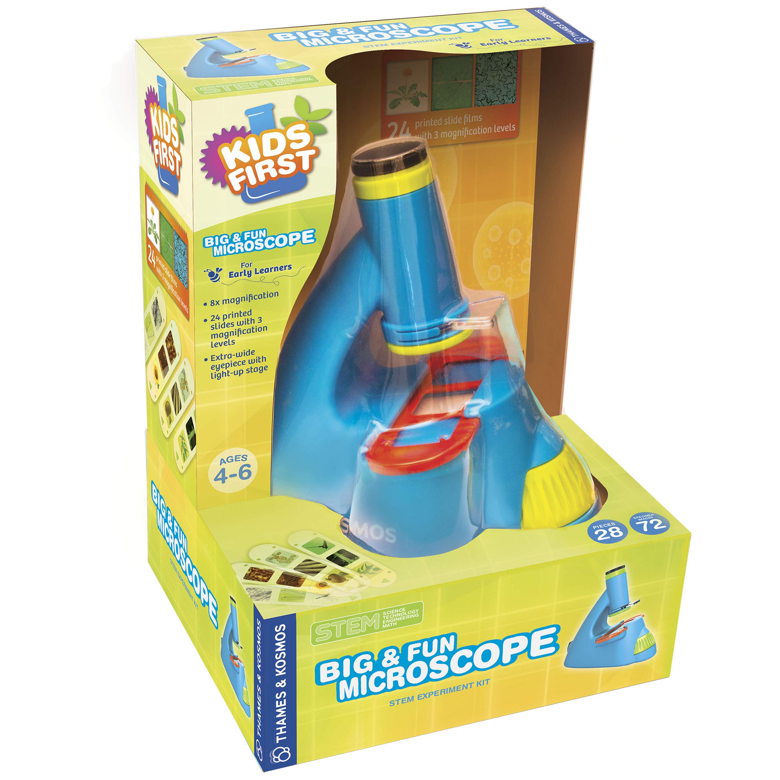 Microscope Thames & Kosmos Kod's First Big & Fun, De 4 A 6 Años - Venta Internacional.