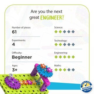 Foto 2 | Kit De Experimentos Stem Thames & Kosmos Kids First: Introducción A Gears - Venta Internacional.