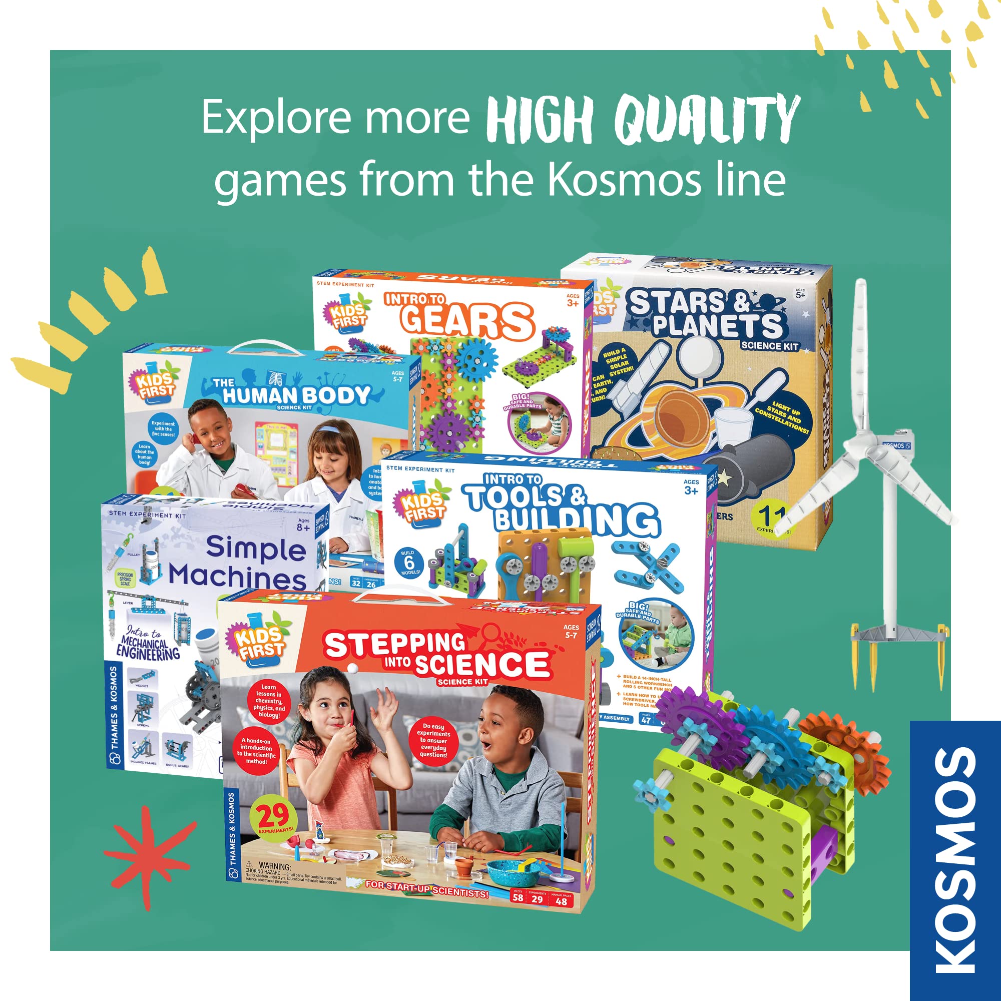 Foto 7 pulgar | Kit De Experimentos Stem Thames & Kosmos Kids First: Introducción A Gears - Venta Internacional.