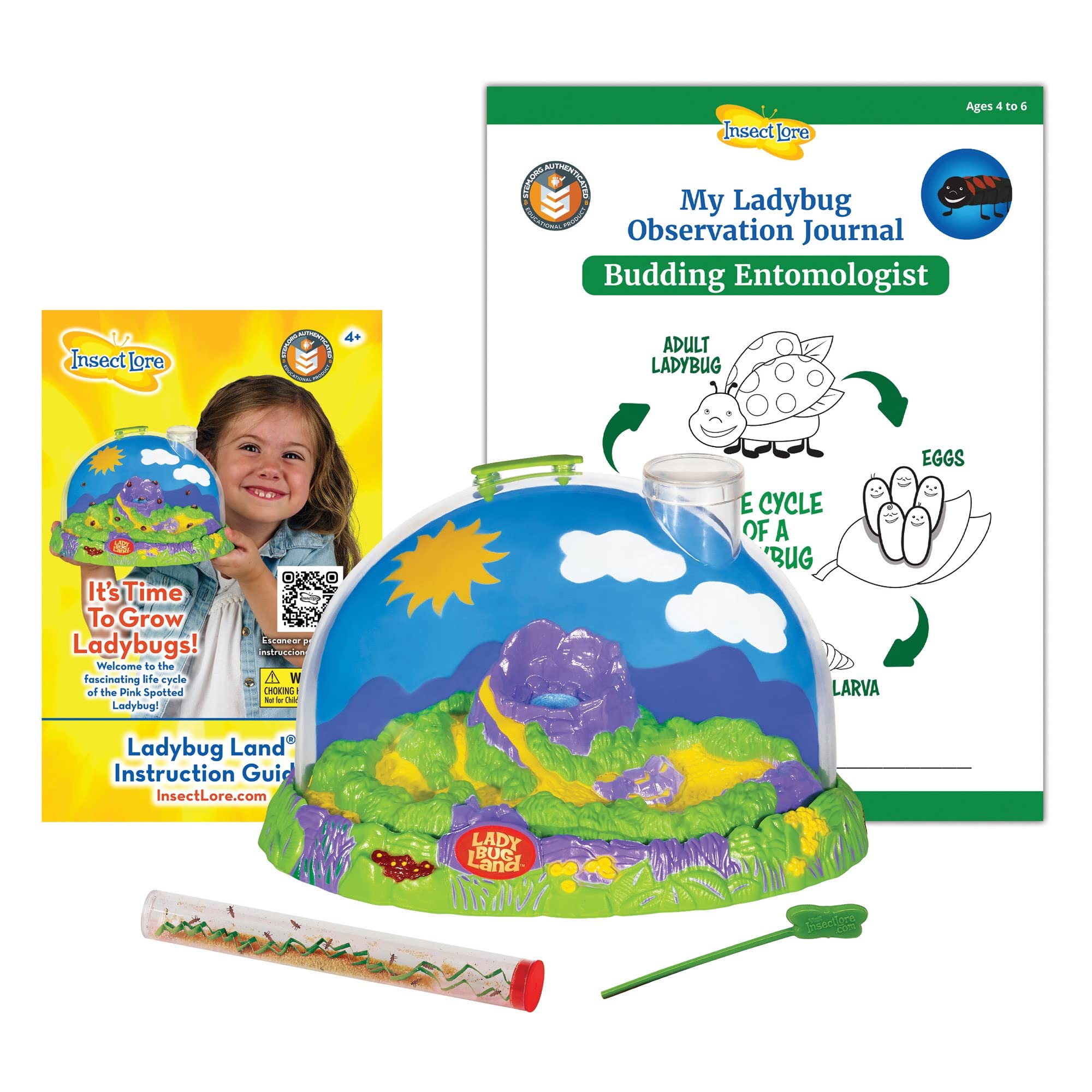 Foto 2 pulgar | Kit De Cultivo De Mariquitas Insect Lore Ladybug Land Con 10 A 15 Larvas - Venta Internacional.