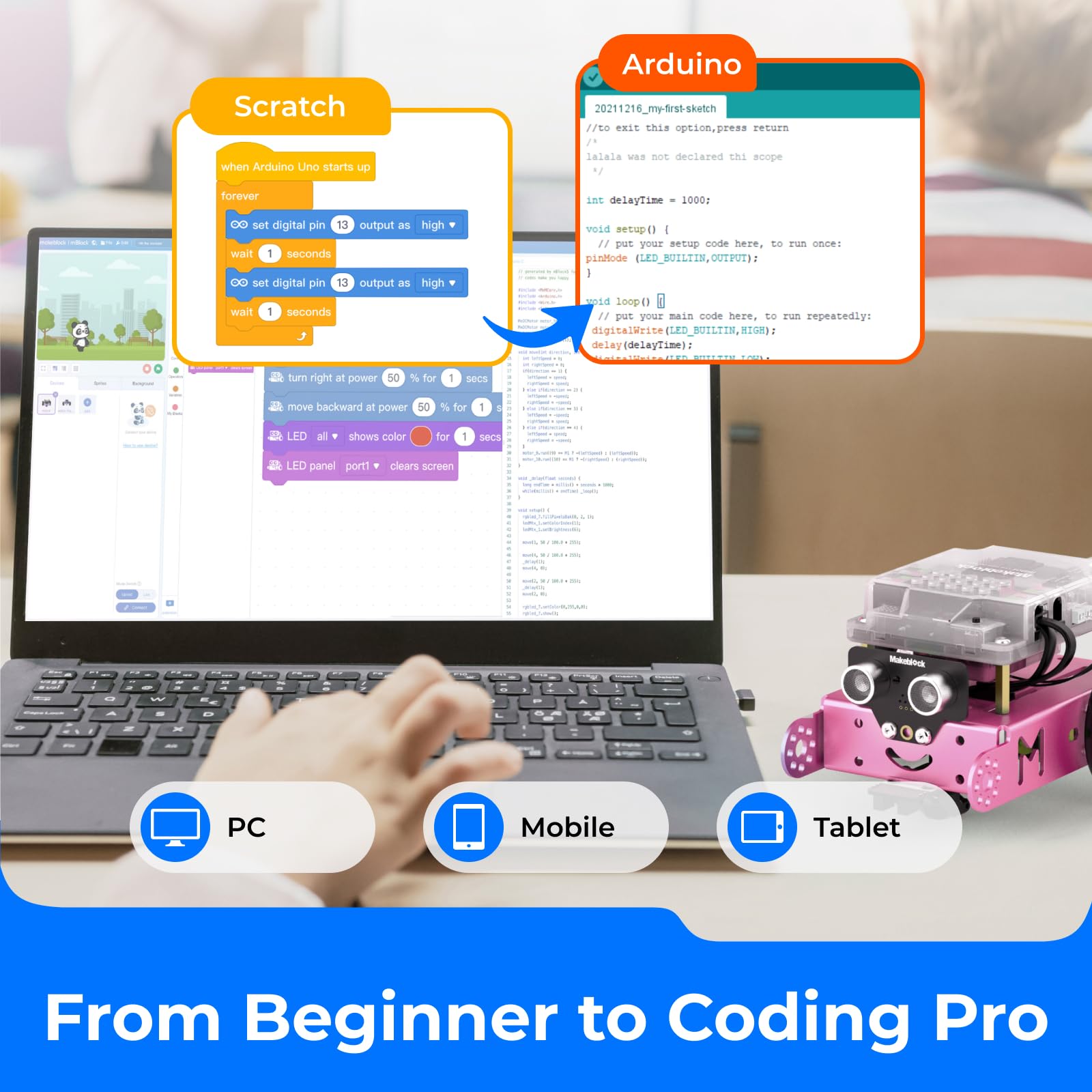 Foto 3 pulgar | Kit De Robots Makeblock Mbot Explorer Metal Con Scratch Y Arduino - Venta Internacional.