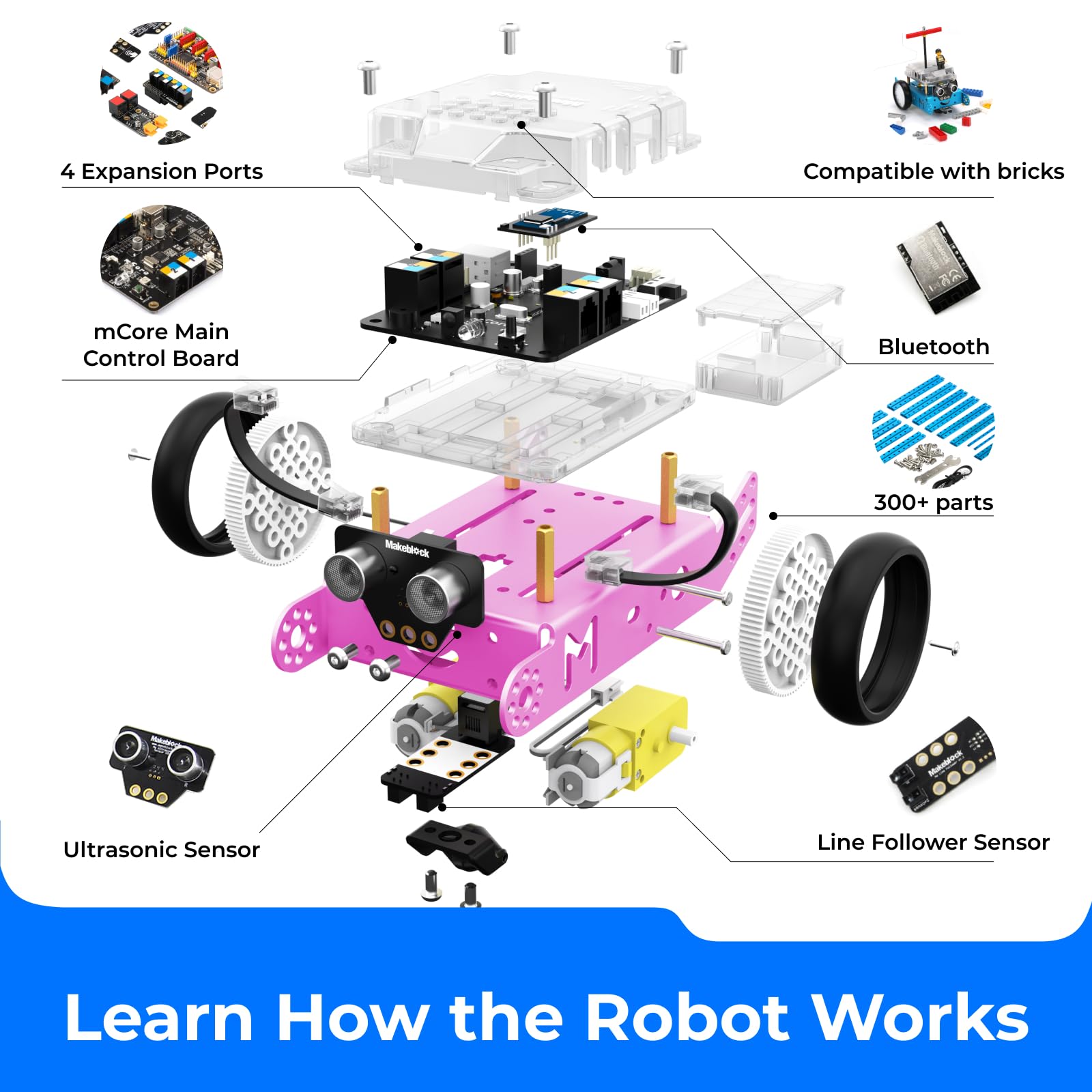 Foto 4 pulgar | Kit De Robots Makeblock Mbot Explorer Metal Con Scratch Y Arduino - Venta Internacional.