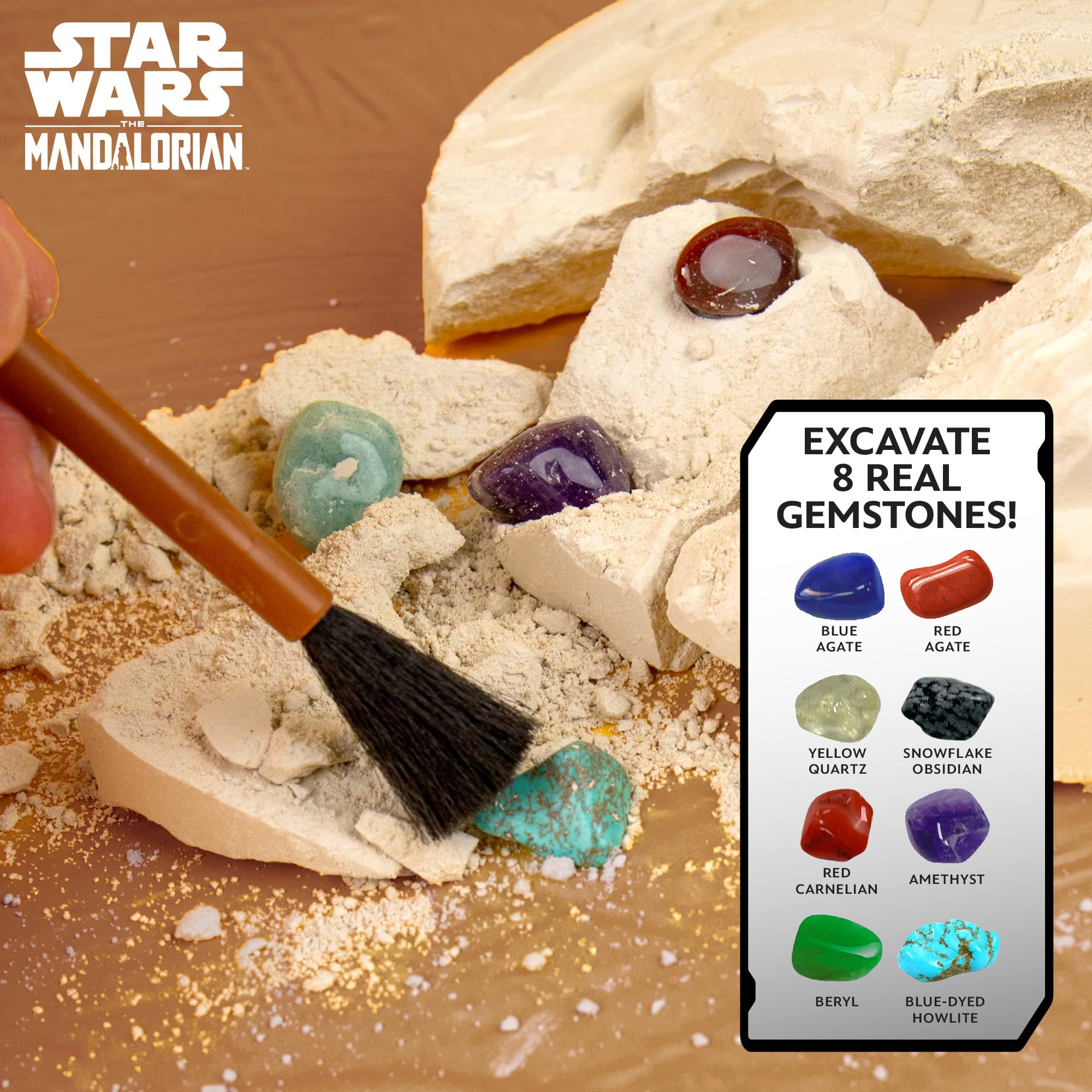 Foto 2 | Kit Científico Star Wars The Armorer Gemstone Dig Para Niños De 8 A 12 Años - Venta Internacional.