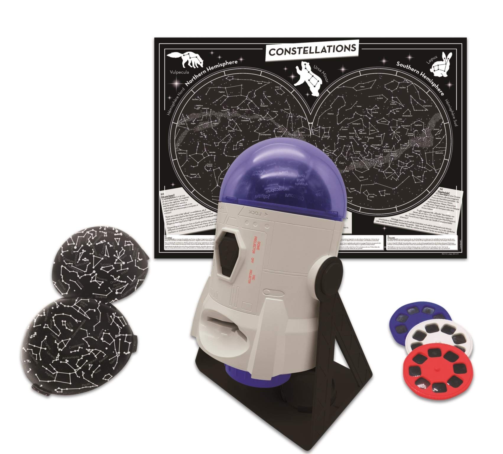 Foto 4 pulgar | Planetarium Projector Lexibook 2 En 1 Sobre Constelaciones Con 24 Imágenes - Venta Internacional.