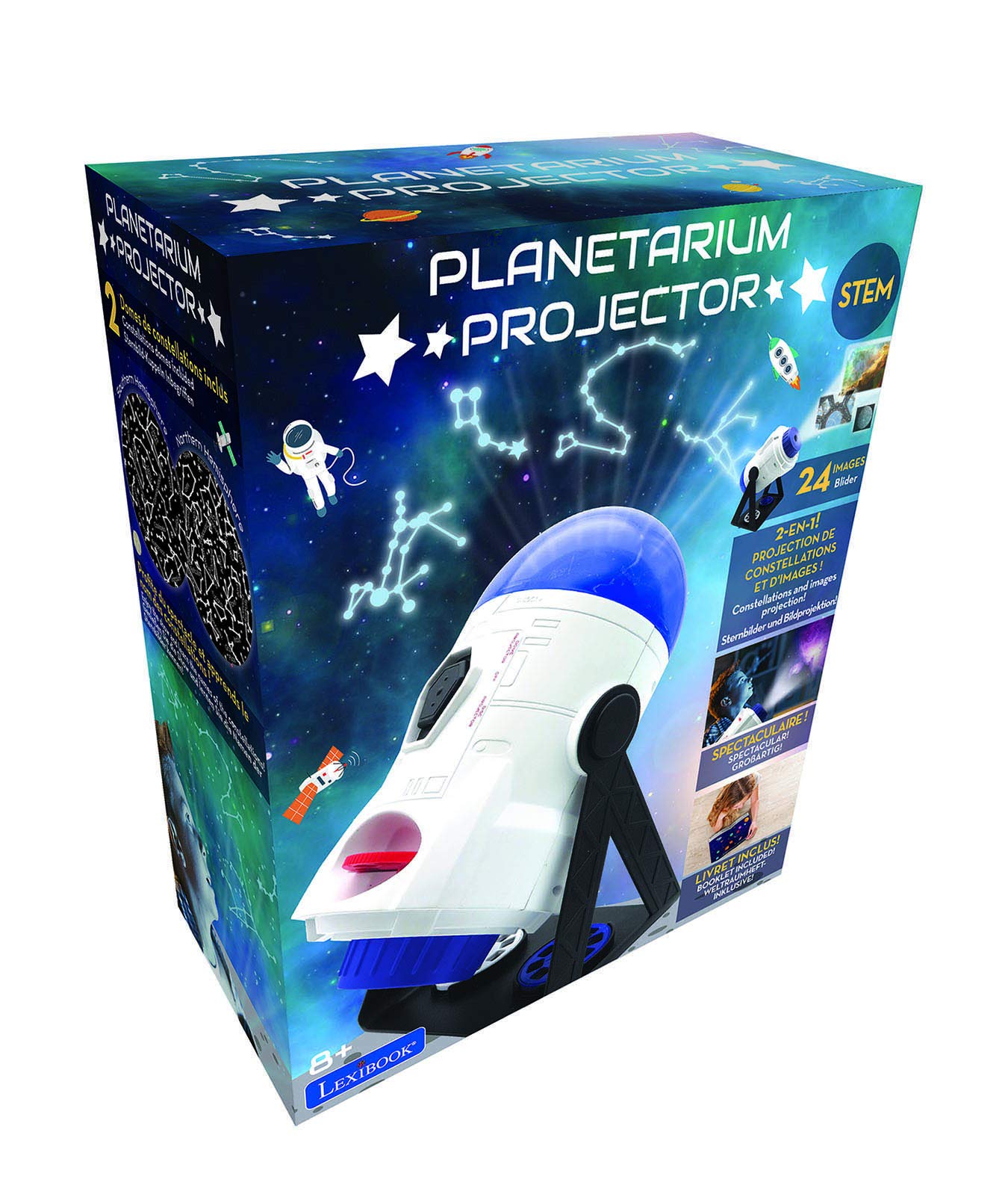 Foto 8 pulgar | Planetarium Projector Lexibook 2 En 1 Sobre Constelaciones Con 24 Imágenes - Venta Internacional.
