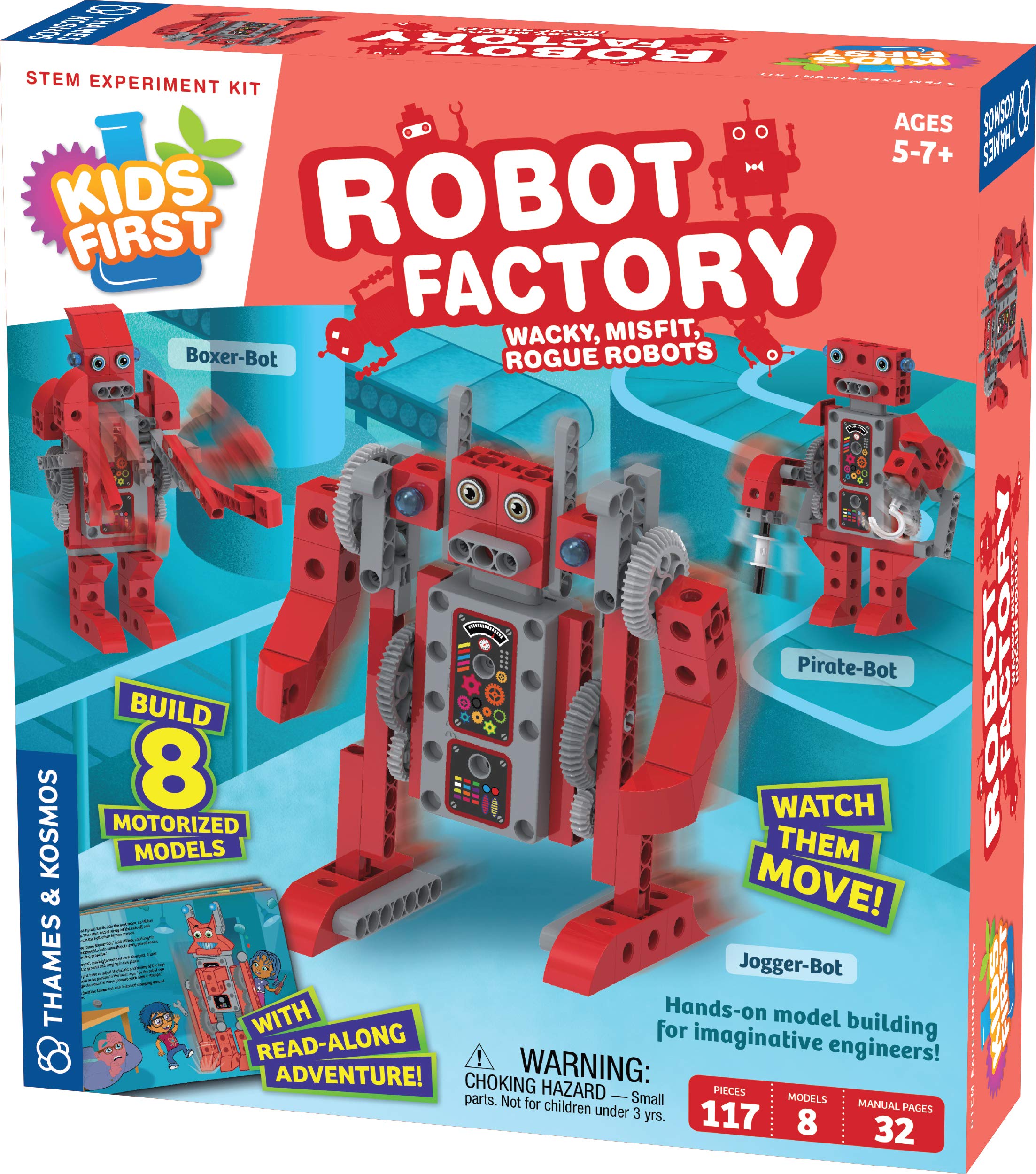 Kit De Experimentos Stem: La Primera Fábrica De Robots Para Niños De Thames & Kosmos - Venta Internacional.