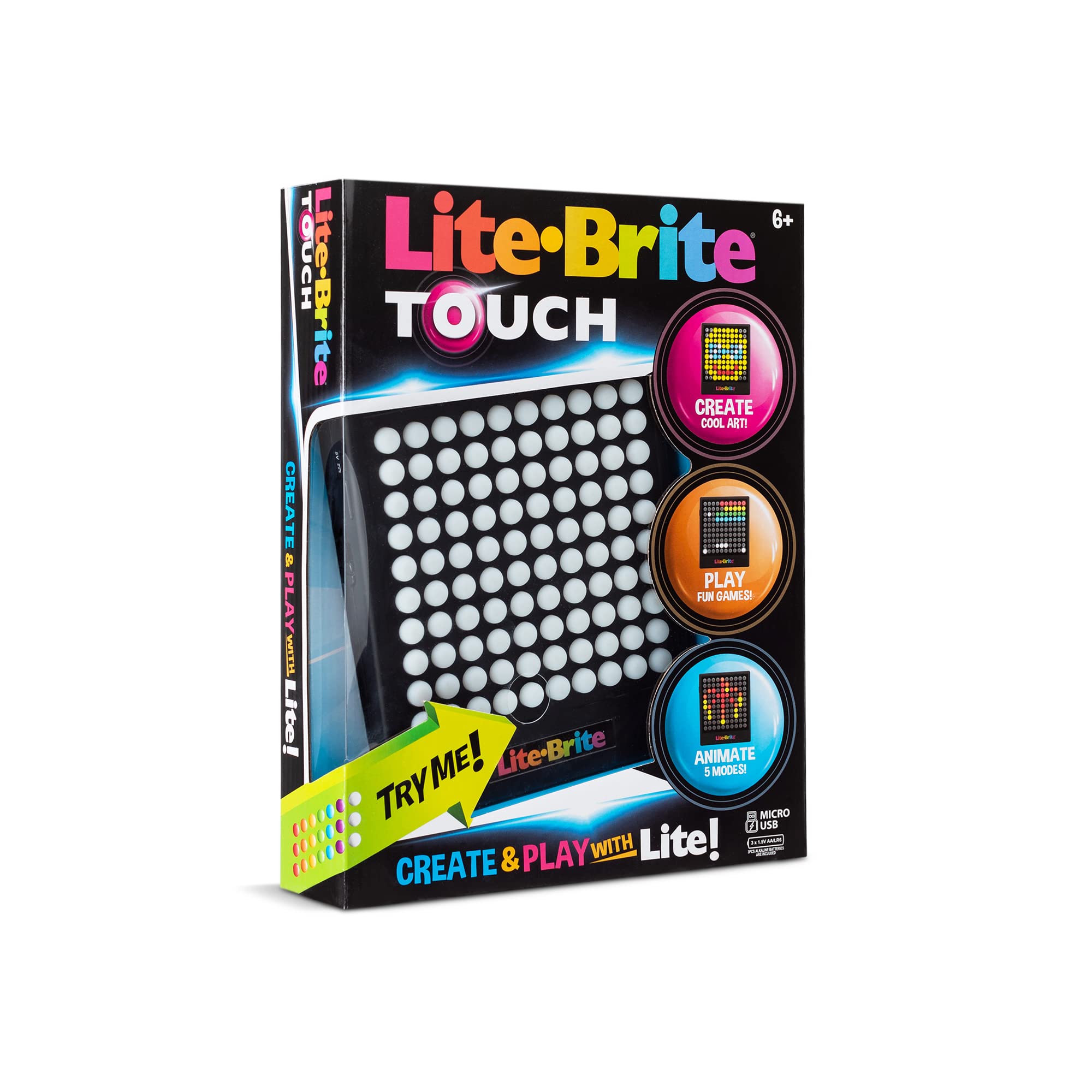 Foto 5 | Toy Lite-brite Touch Basic Fun Crea Arte Con Luz Desde Hace Más De 6 Años - Venta Internacional.