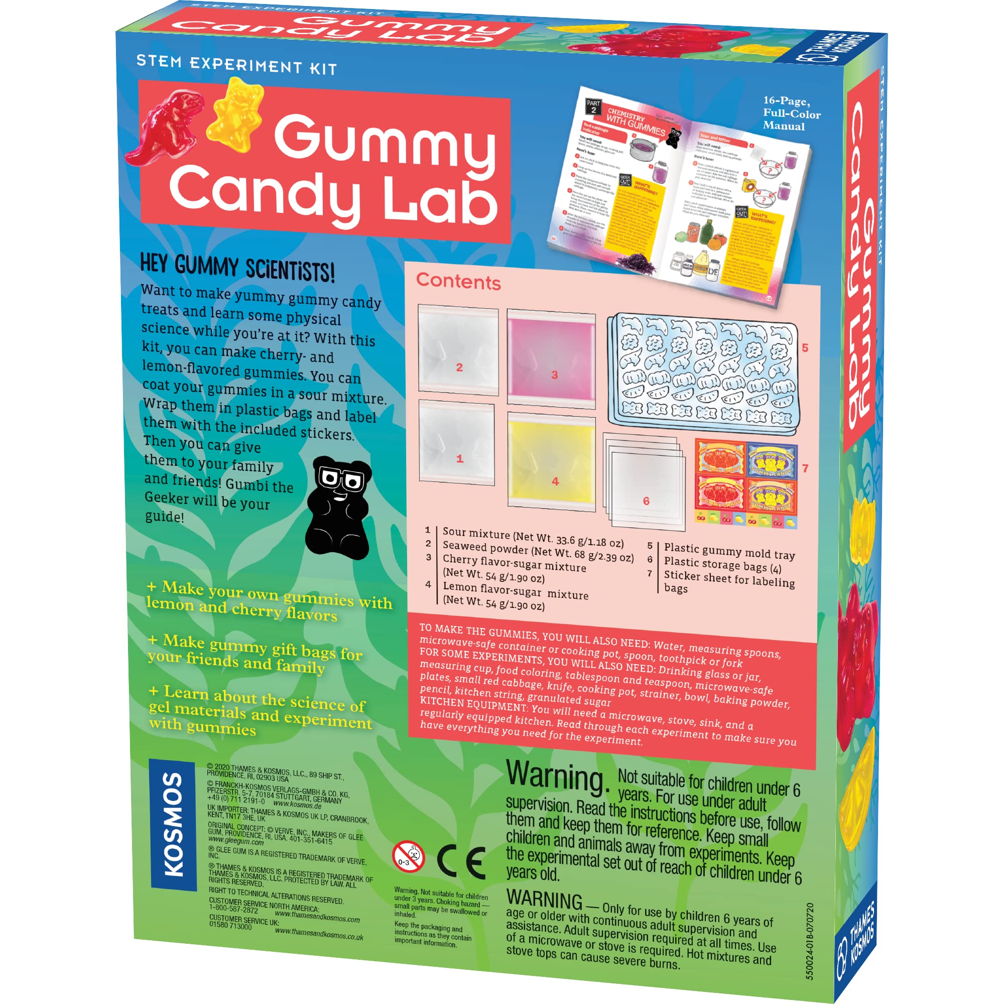 Foto 3 pulgar | Kit Stem Para Hacer Caramelos De Goma Gummy Candy Lab Thames & Kosmos - Venta Internacional.