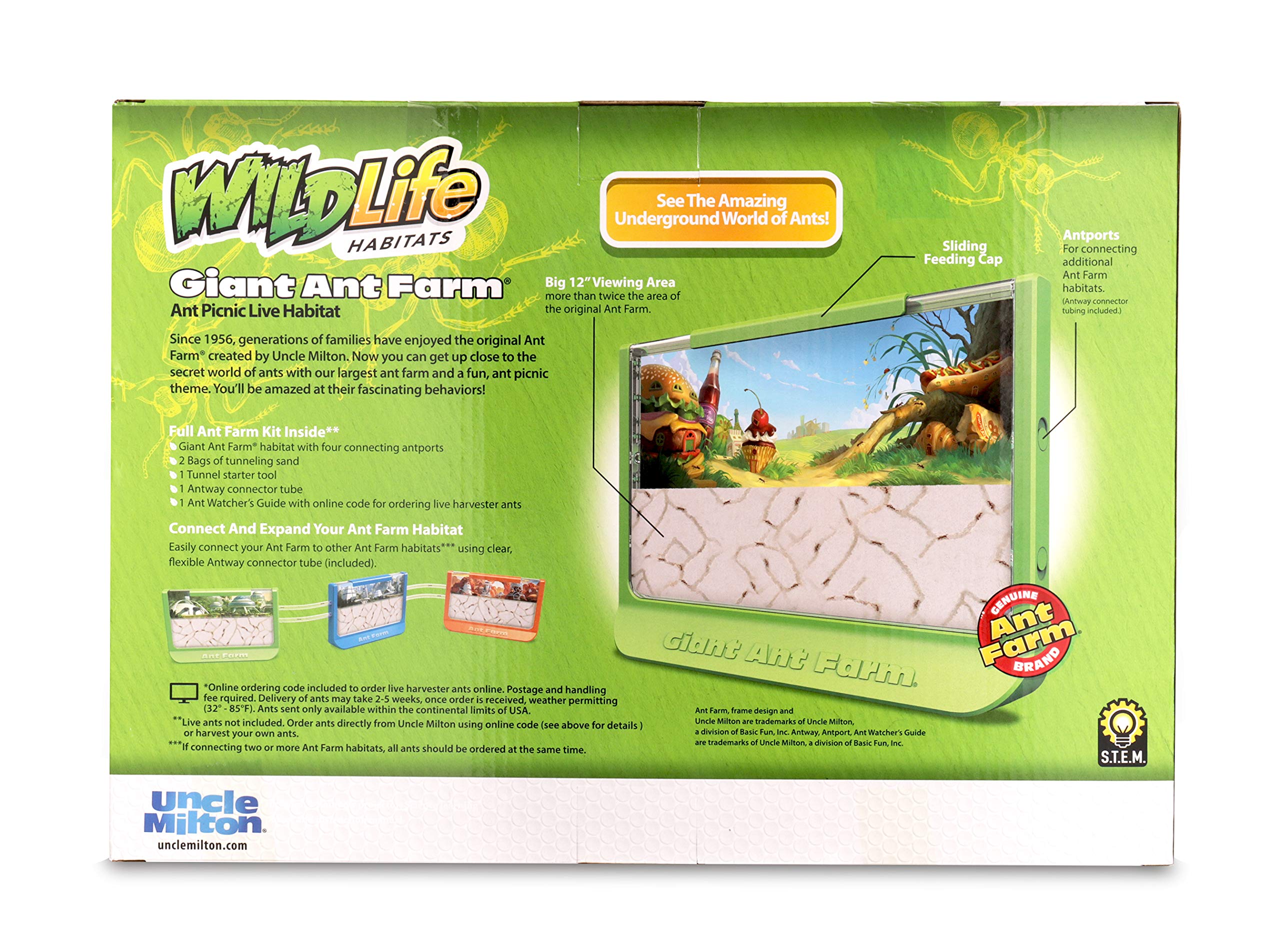 Foto 7 pulgar | Ant Farm Uncle Milton Giant Con Gran Área De Visualización, Color Verde - Venta Internacional.